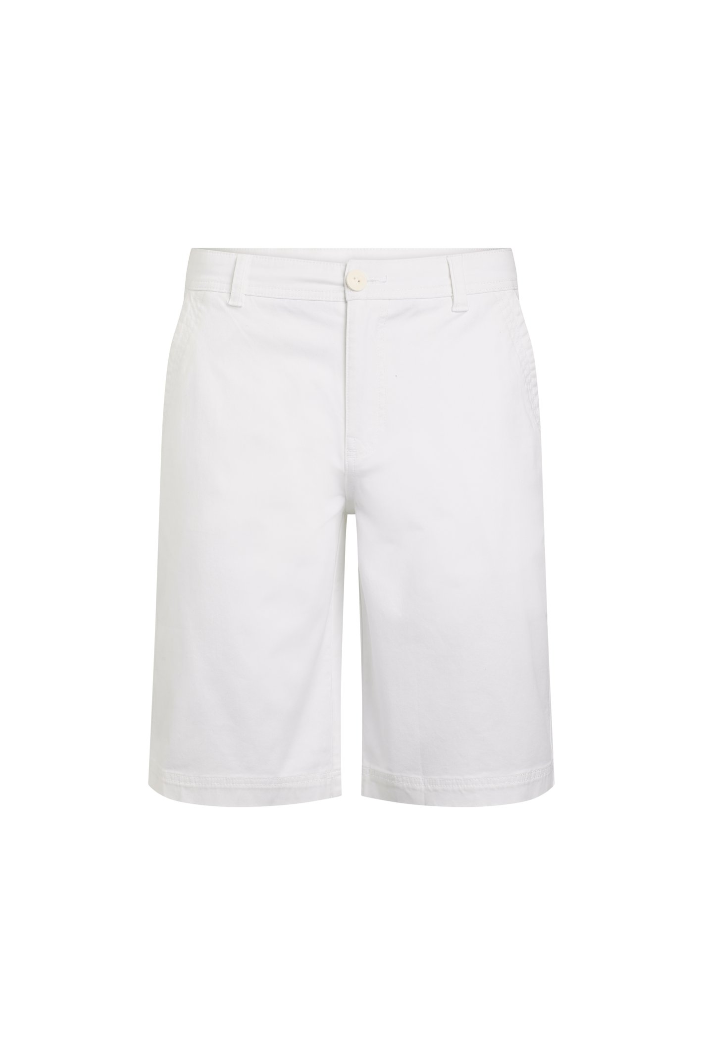 Weird Fish Rayburn Organic Cotton Flat Front Shorts  White Size 38