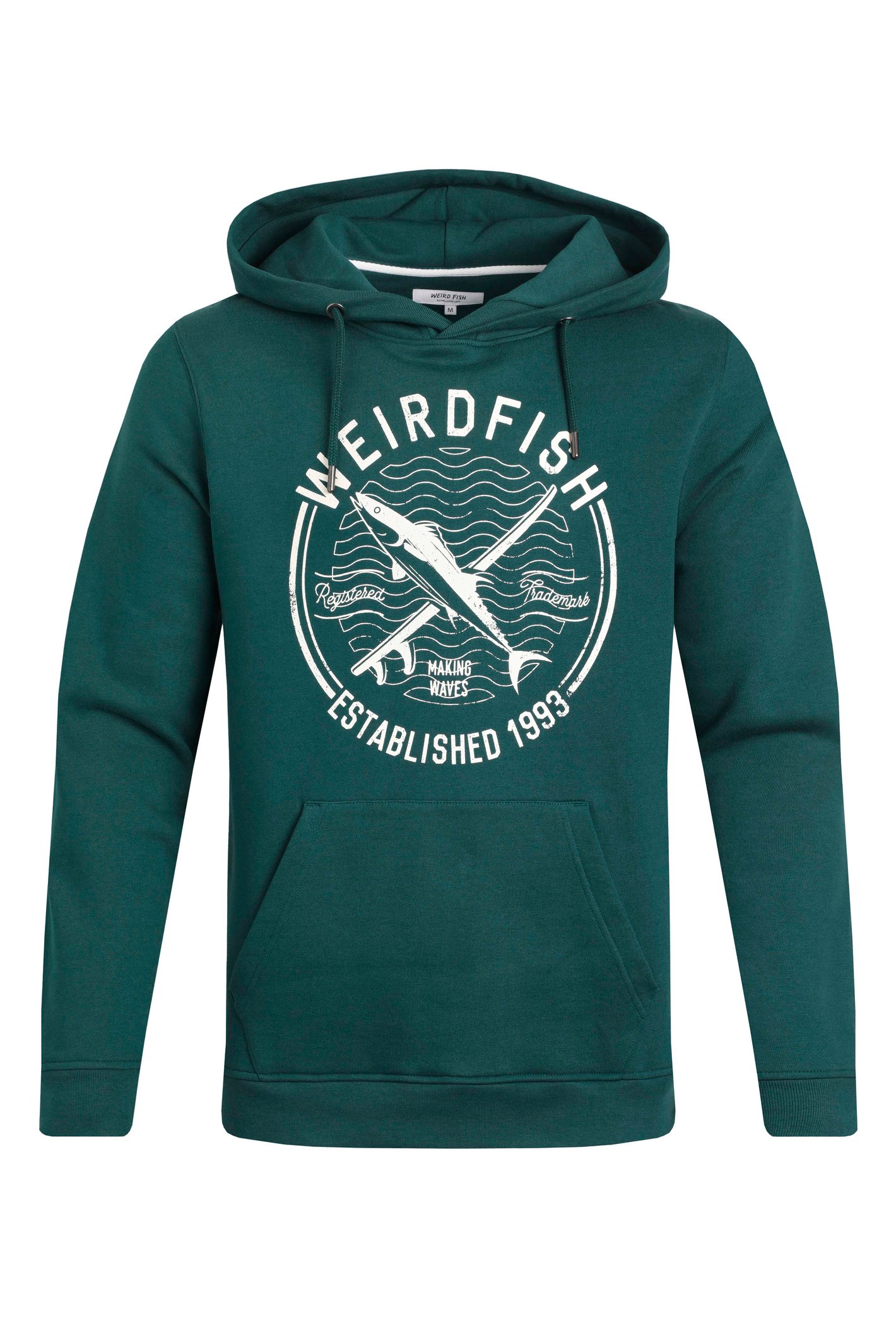 Weird Fish Jamie Branded Popover Sweatshirt Hoodie Forest Green Size 4XL