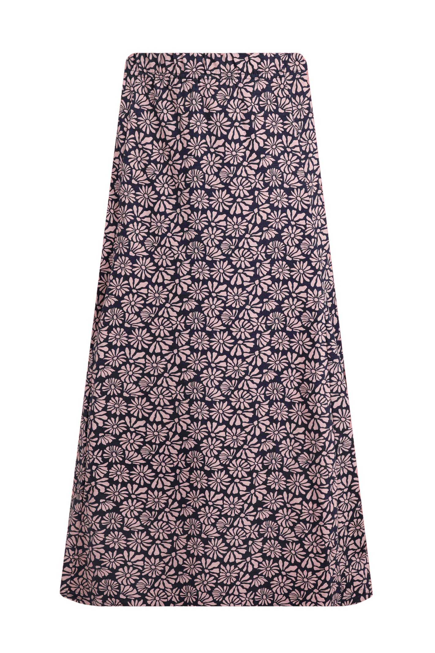 Weird Fish Romaro Printed Jersey Midi Skirt Tea Rose Size 12