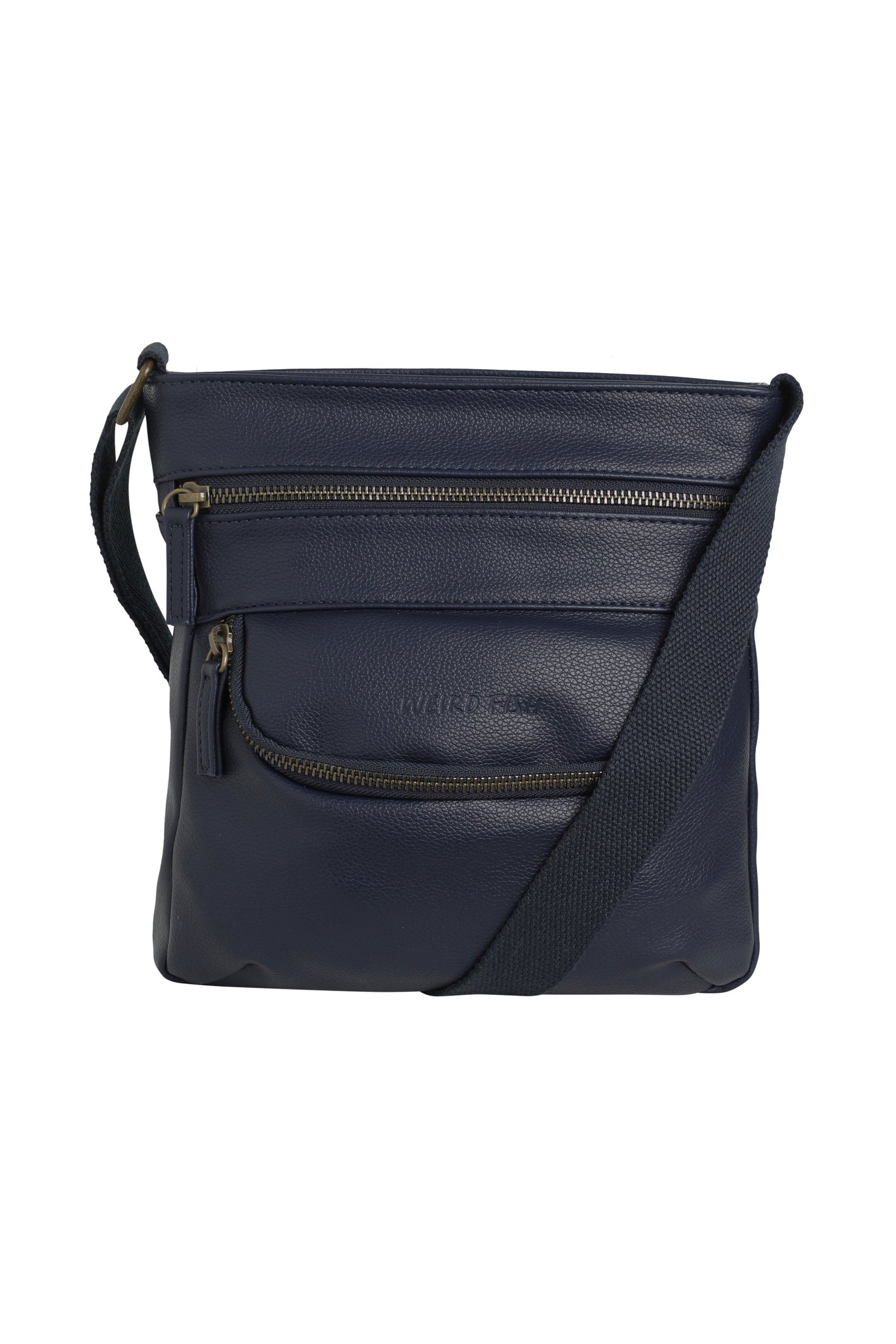 Weird Fish Tilford Faux Leather Crossbody Bag Midnight Size ONE