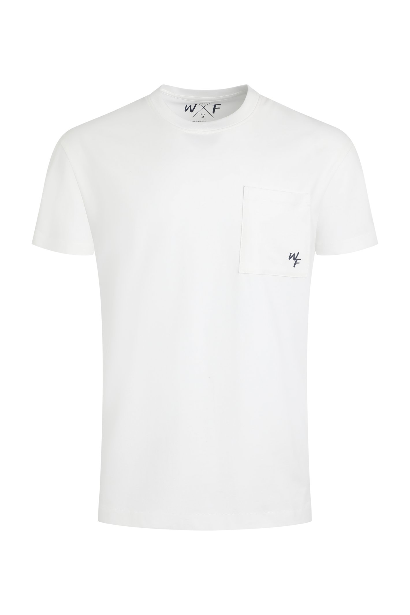 Weird Fish Keaton Organic Cotton Super Soft Pocket T-Shirt Light Cream Size L