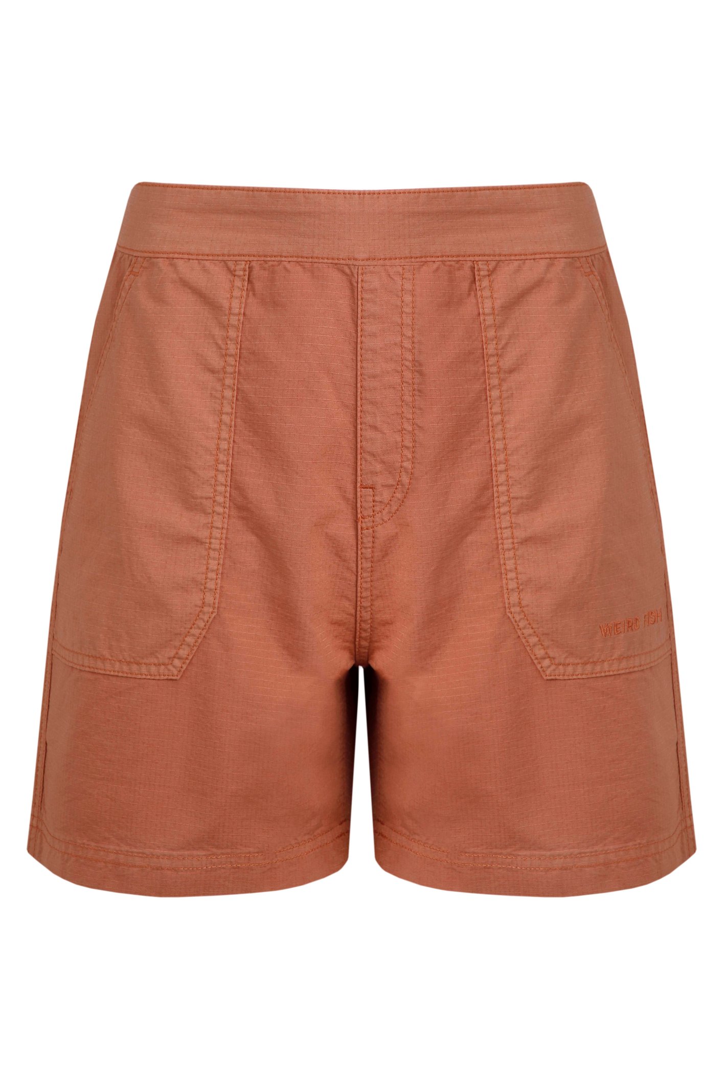 Weird Fish Deeley Ripstop Shorts Auburn Size 12