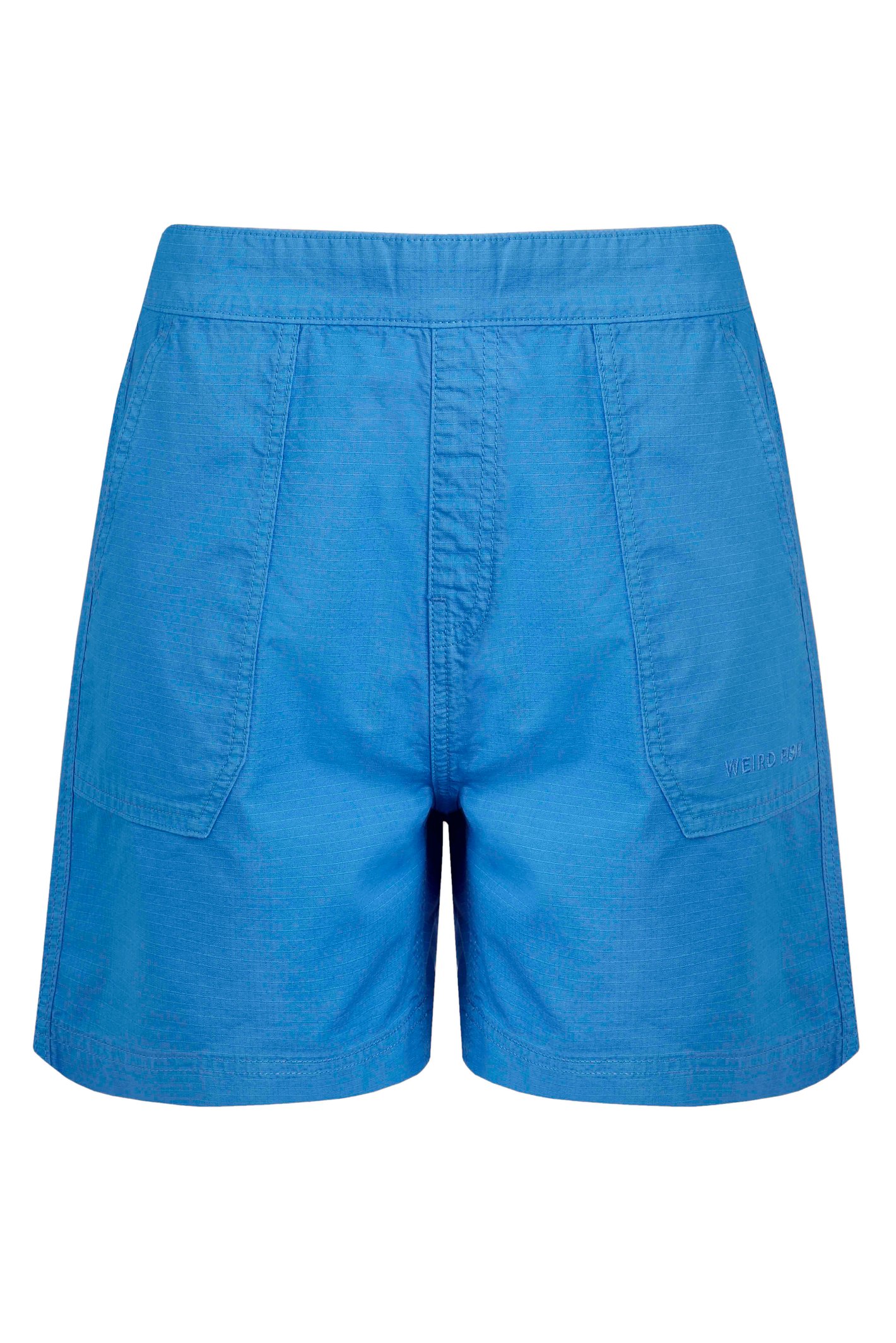 Weird Fish Deeley Ripstop Shorts Azure Size 10