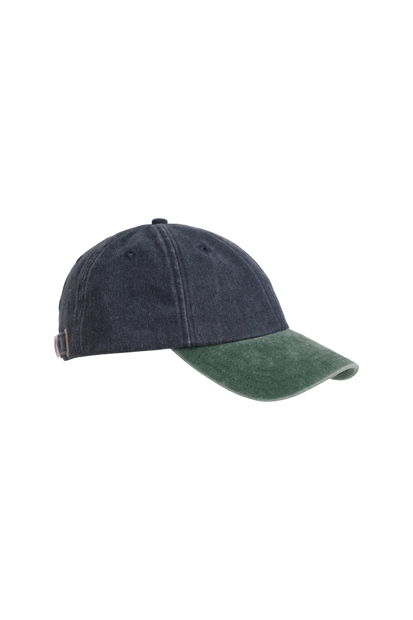 Weird Fish Westbury Colour Block Twill Cap Army Green Size ONE