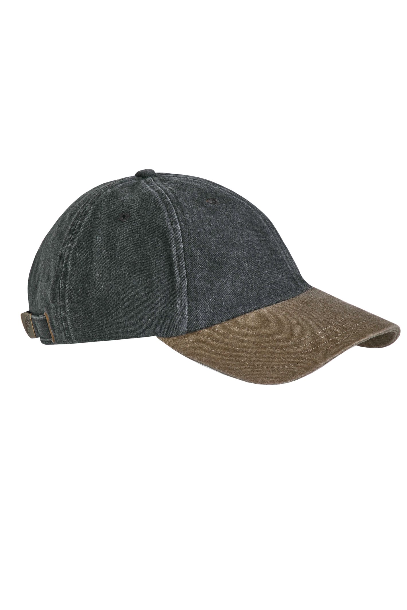 Weird Fish Westbury Colour Block Twill Cap Dark Grey Size ONE