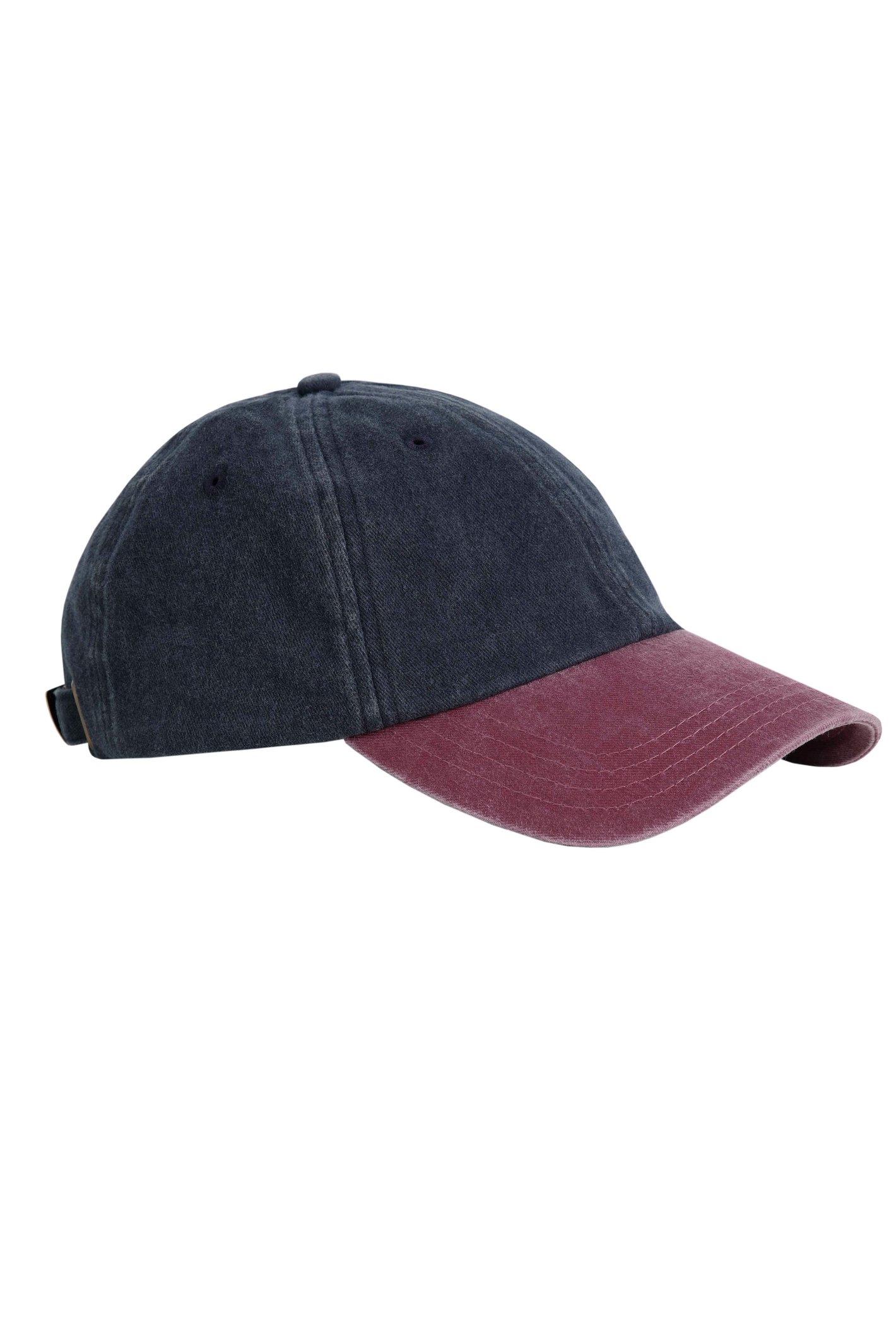 Weird Fish Westbury Colour Block Twill Cap Navy Size ONE