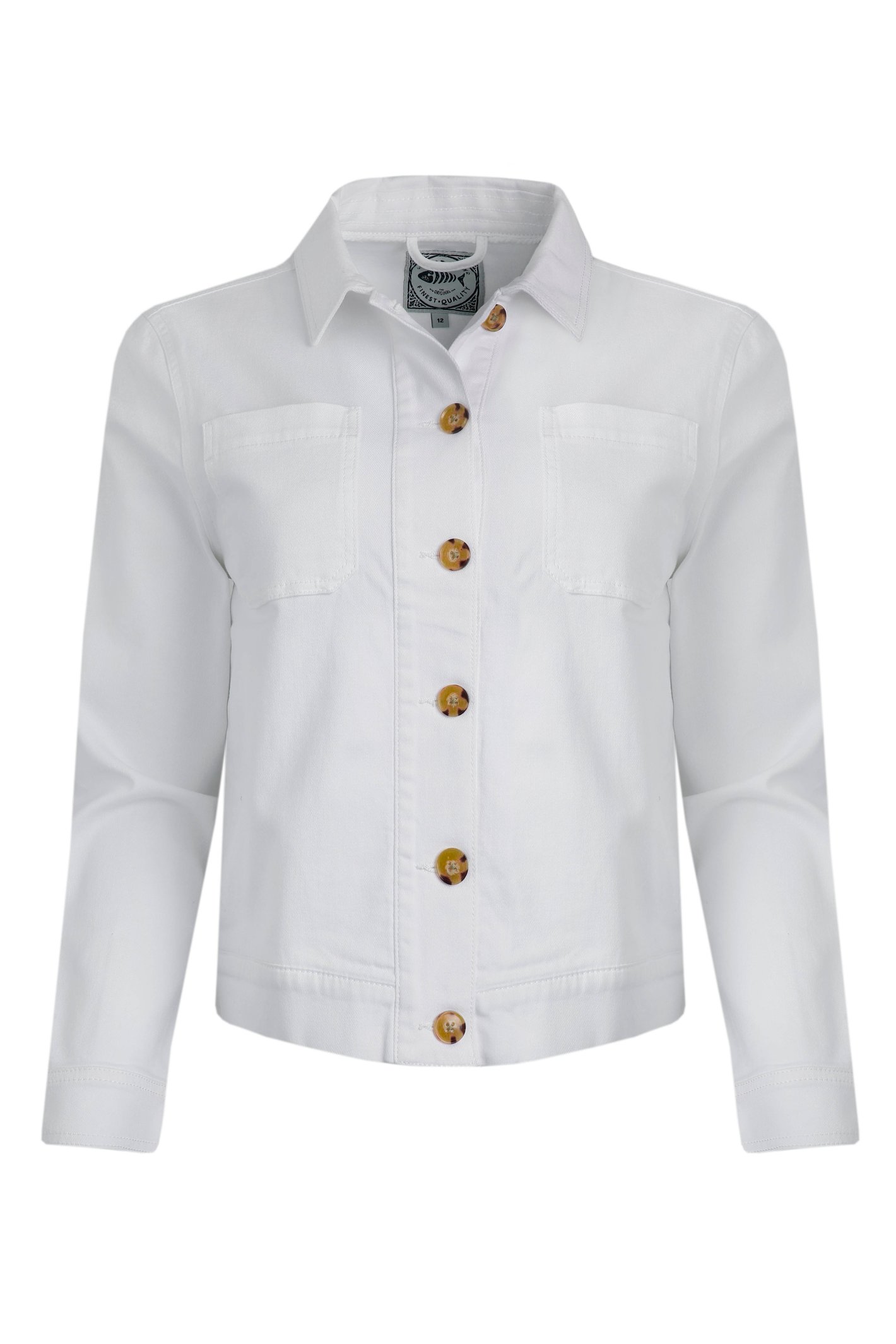 Weird Fish Rosanna Canvas Jacket White