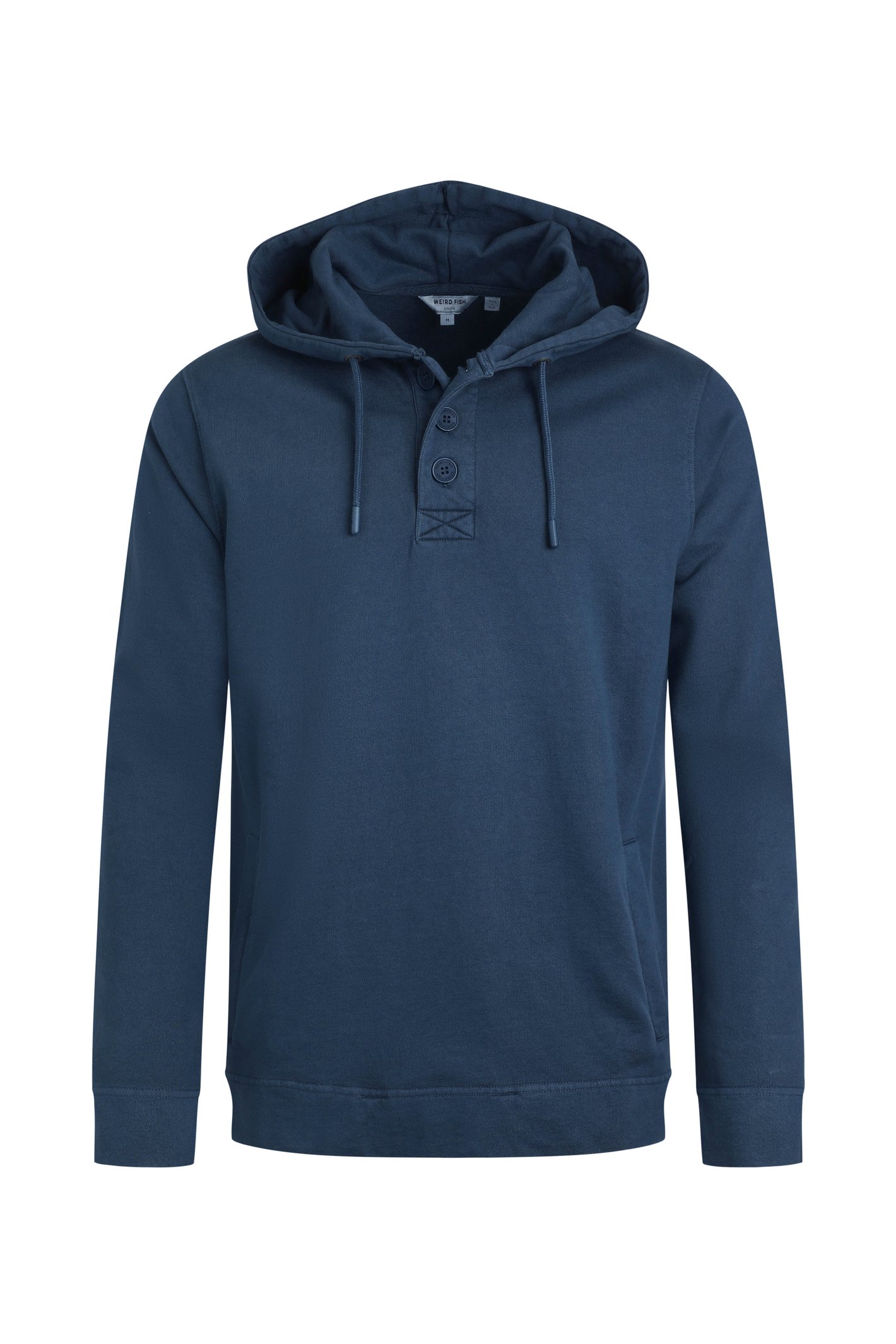 Weird Fish Woodside Sun-washed Loopback Hoodie Navy Size 4XL