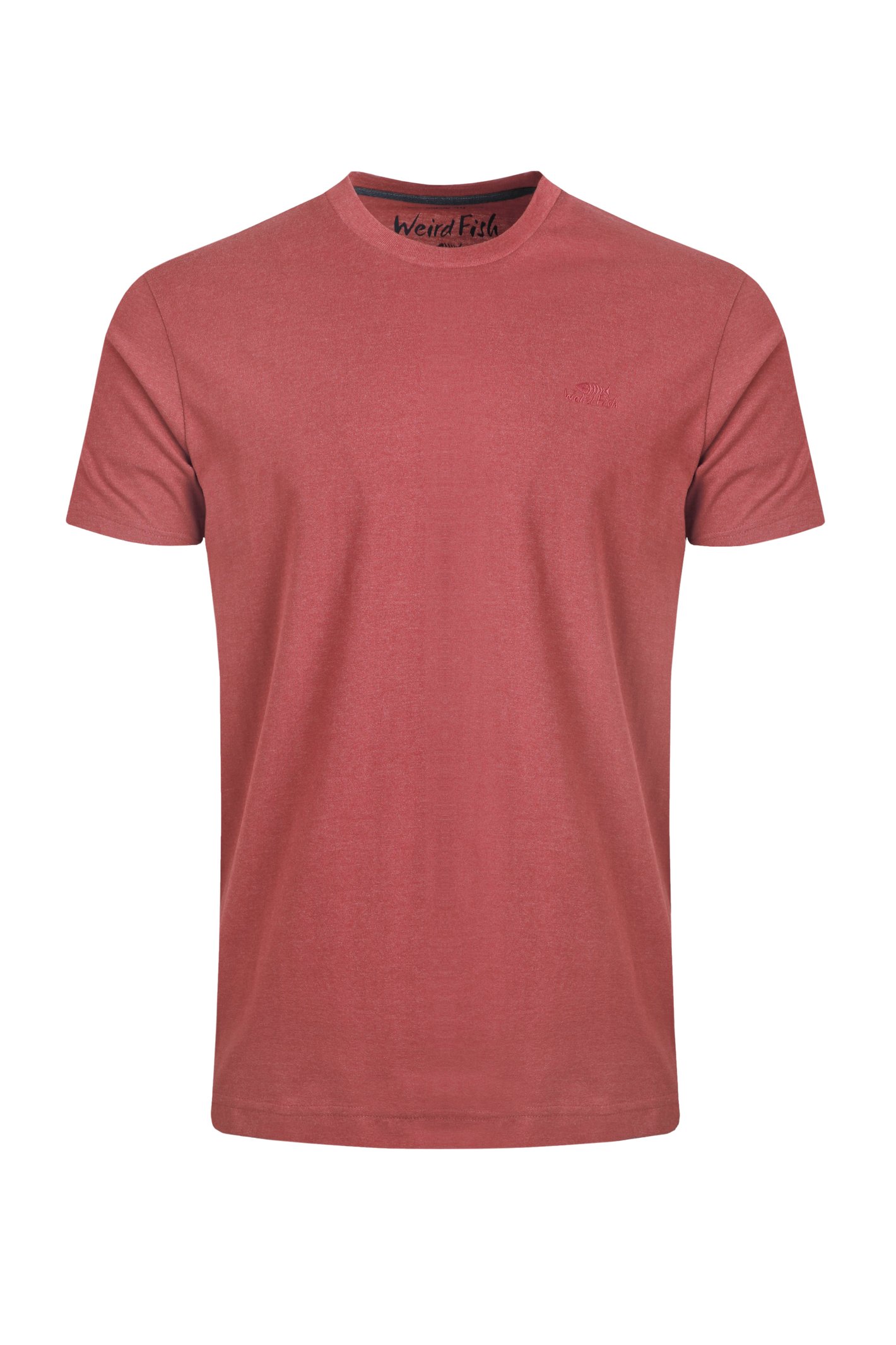Weird Fish Angular Branded T-Shirt Rosewood Size M