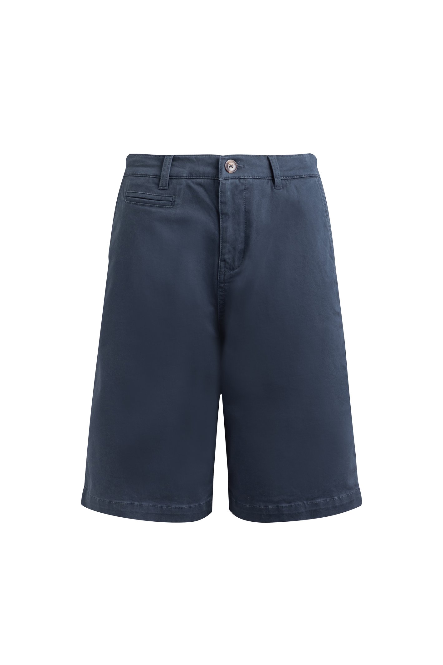 Weird Fish Annalise Knee Length Chino Shorts Navy Size 22