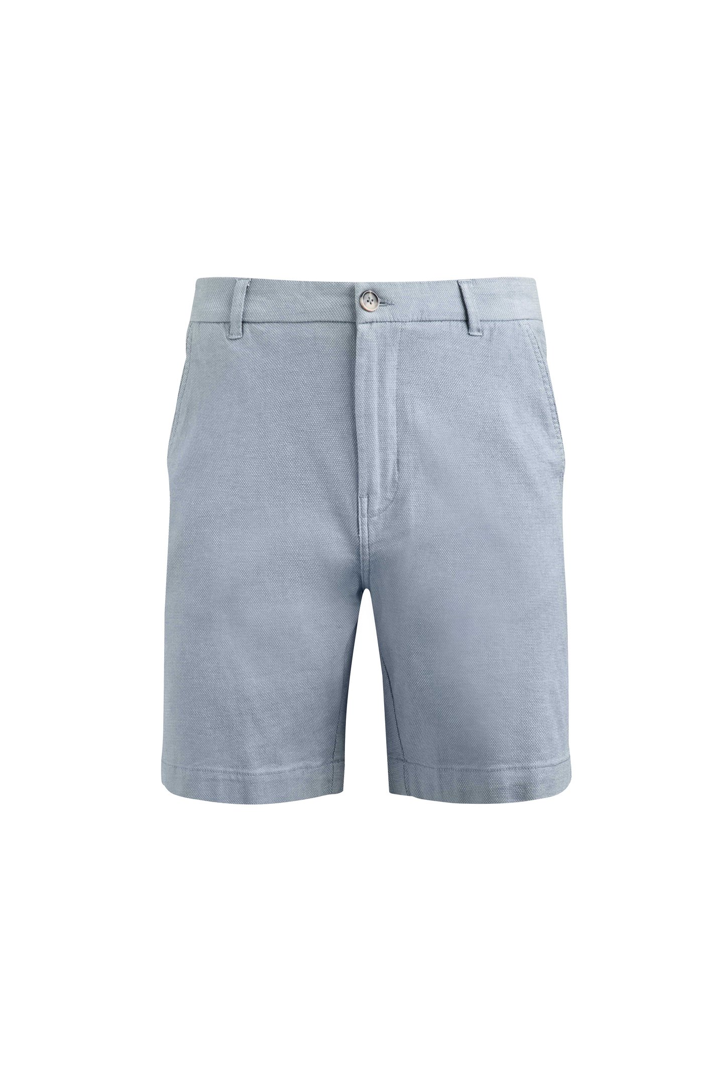 Weird Fish Charleston Textured Chino Shorts Denim Blue Size 34