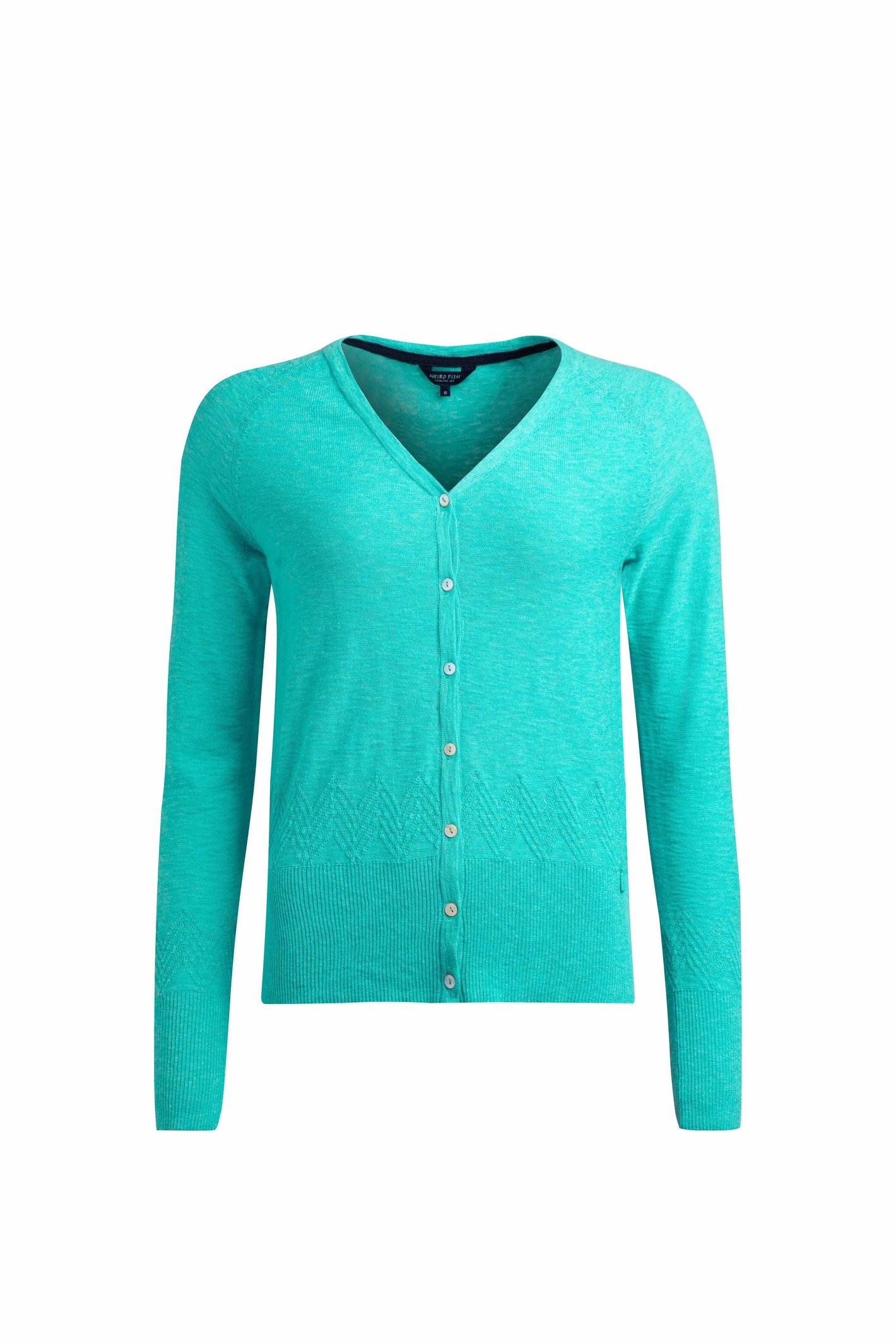 Weird Fish Curran Lightweight Cardigan Blue Size 10
