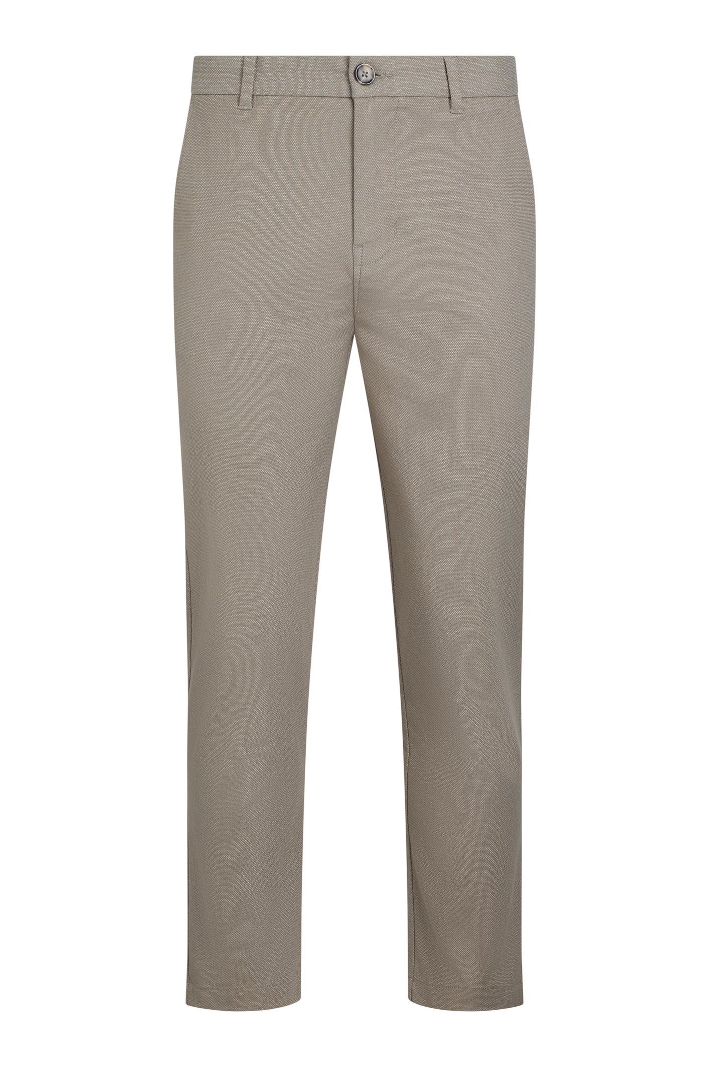 Weird Fish Charleigh Textured Chino Trousers Stone Size 30