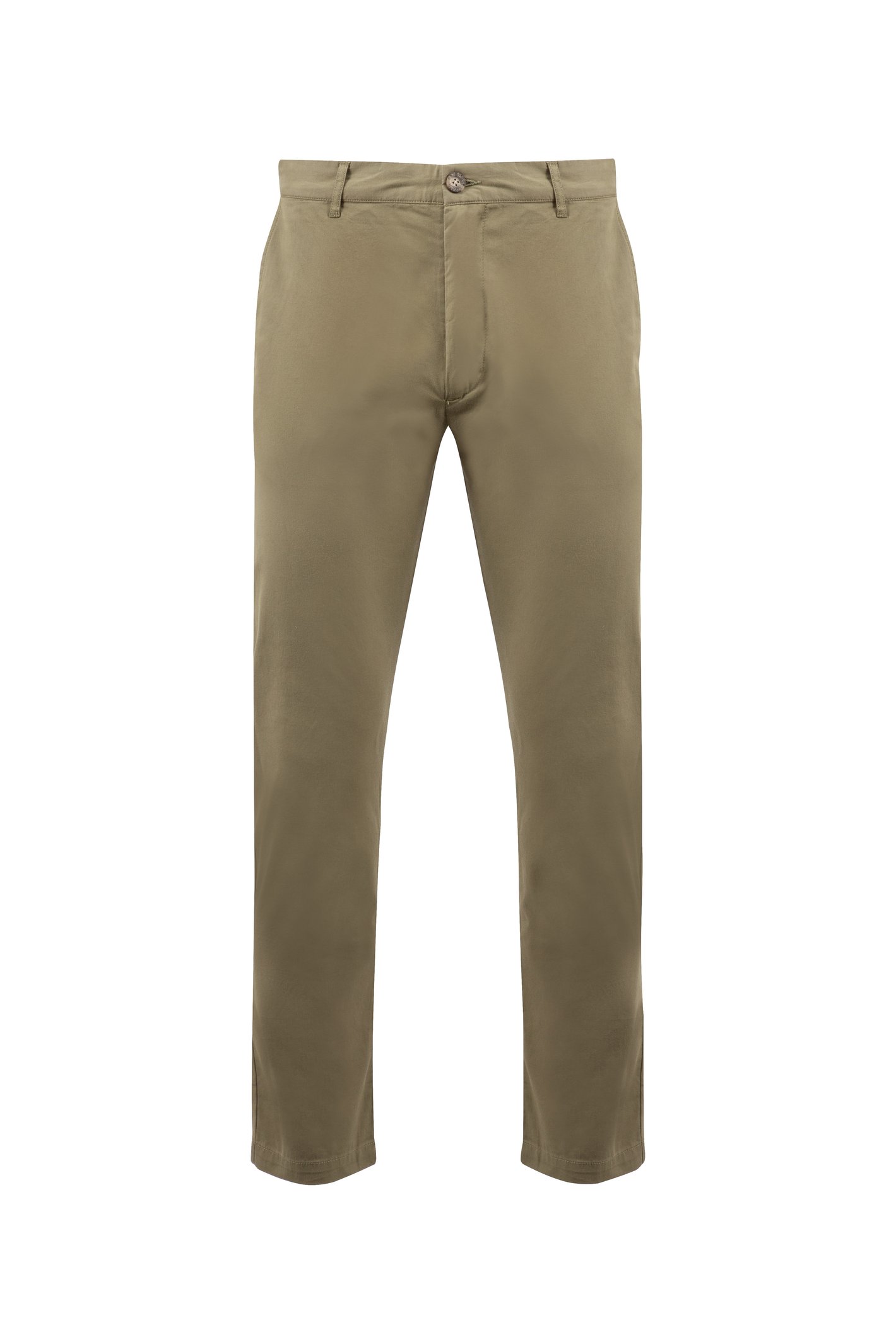 Weird Fish Freddie Super Soft Chino Trousers Burnt Olive Size 34