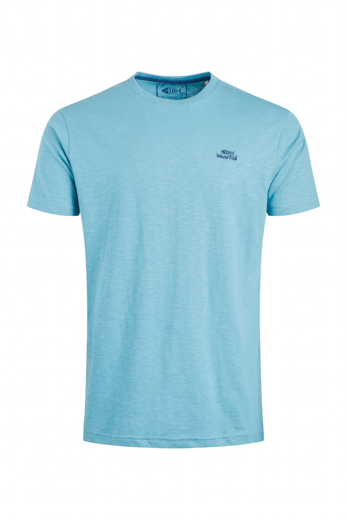 Weird Fish Fished Branded T-Shirt Smoked Blue
