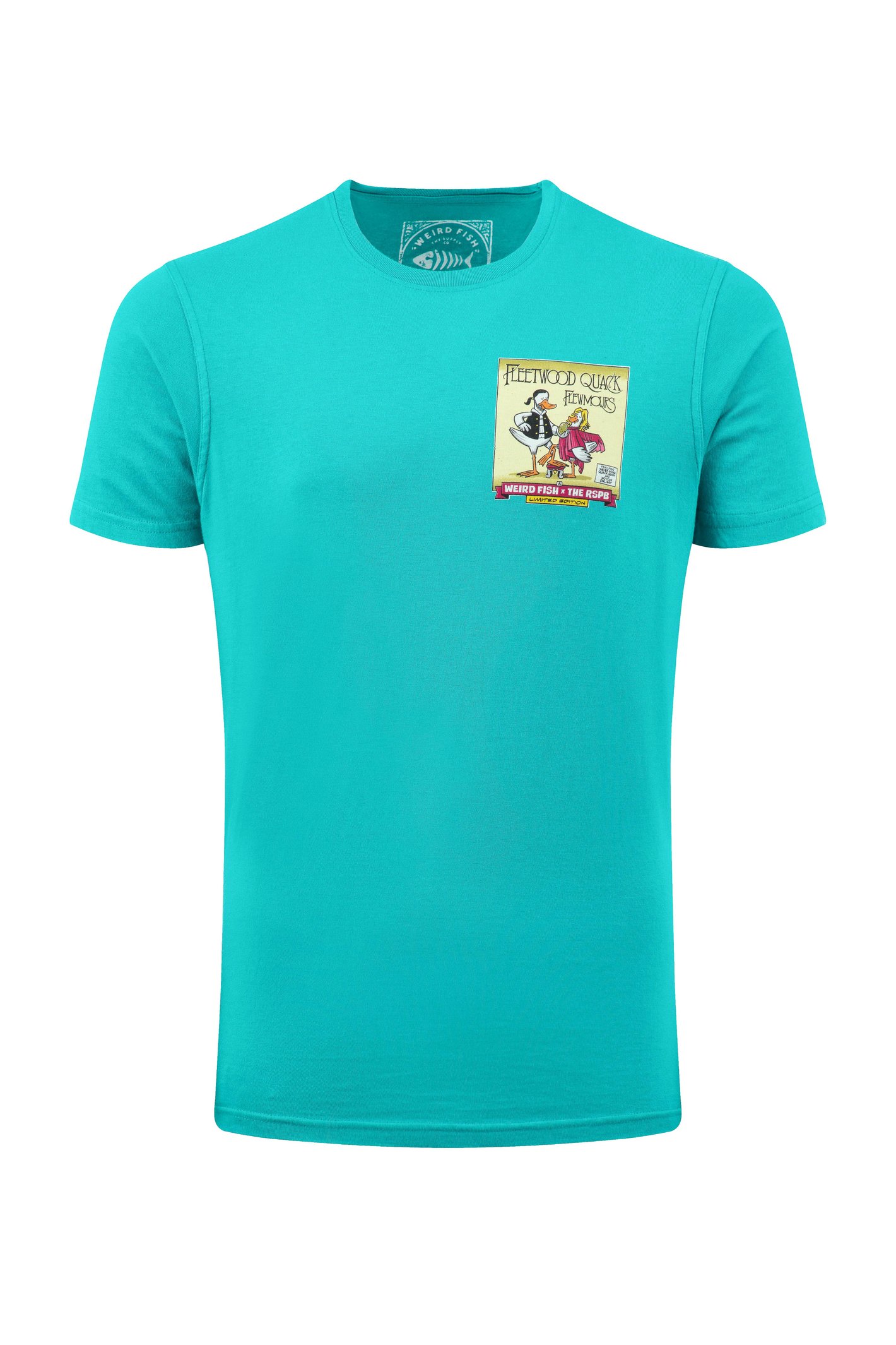 Weird Fish Flewmours RSPB Collaboration Back Print Artist T-Shirt Viridis Size 3XL