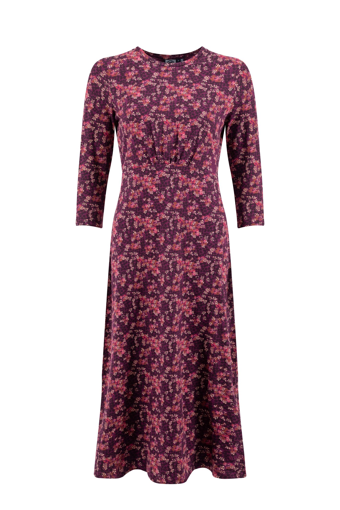 Weird Fish Felicity Printed Jersey Midi Dress