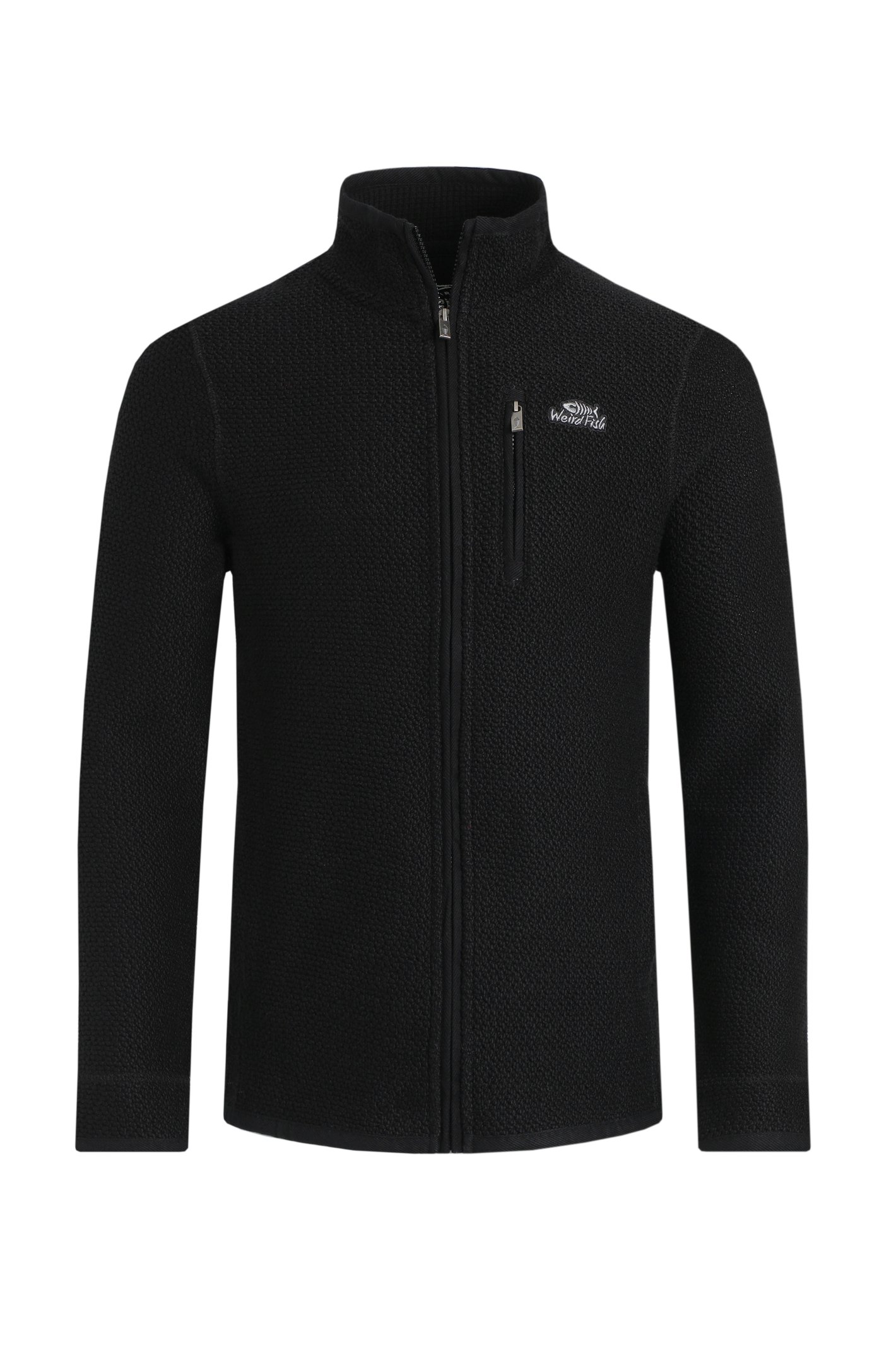 Weird Fish Transom Full Zip Macaroni Black Size XL