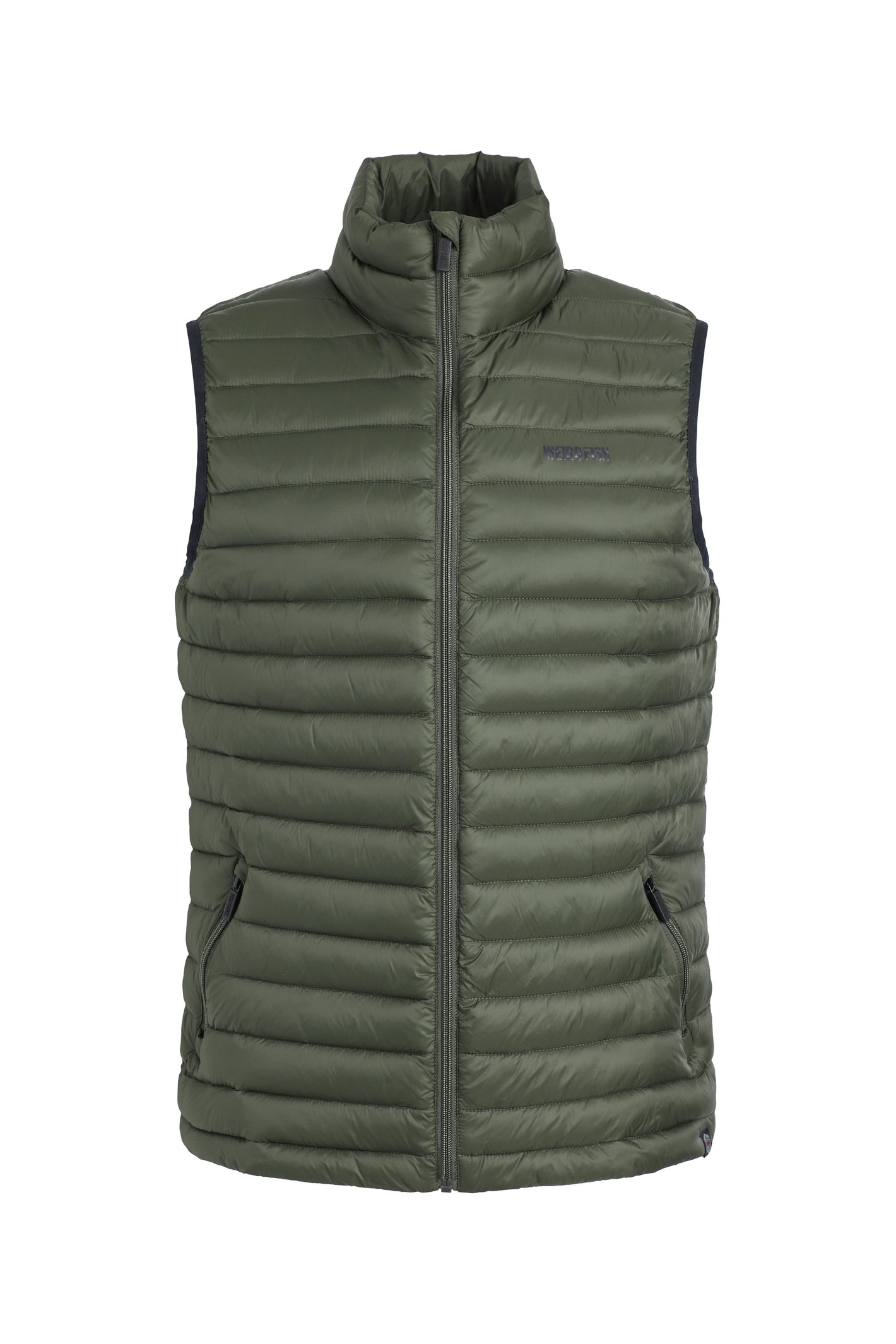 Weird Fish Langtree Lightweight Showerproof Padded Gilet Deep Lichen Green