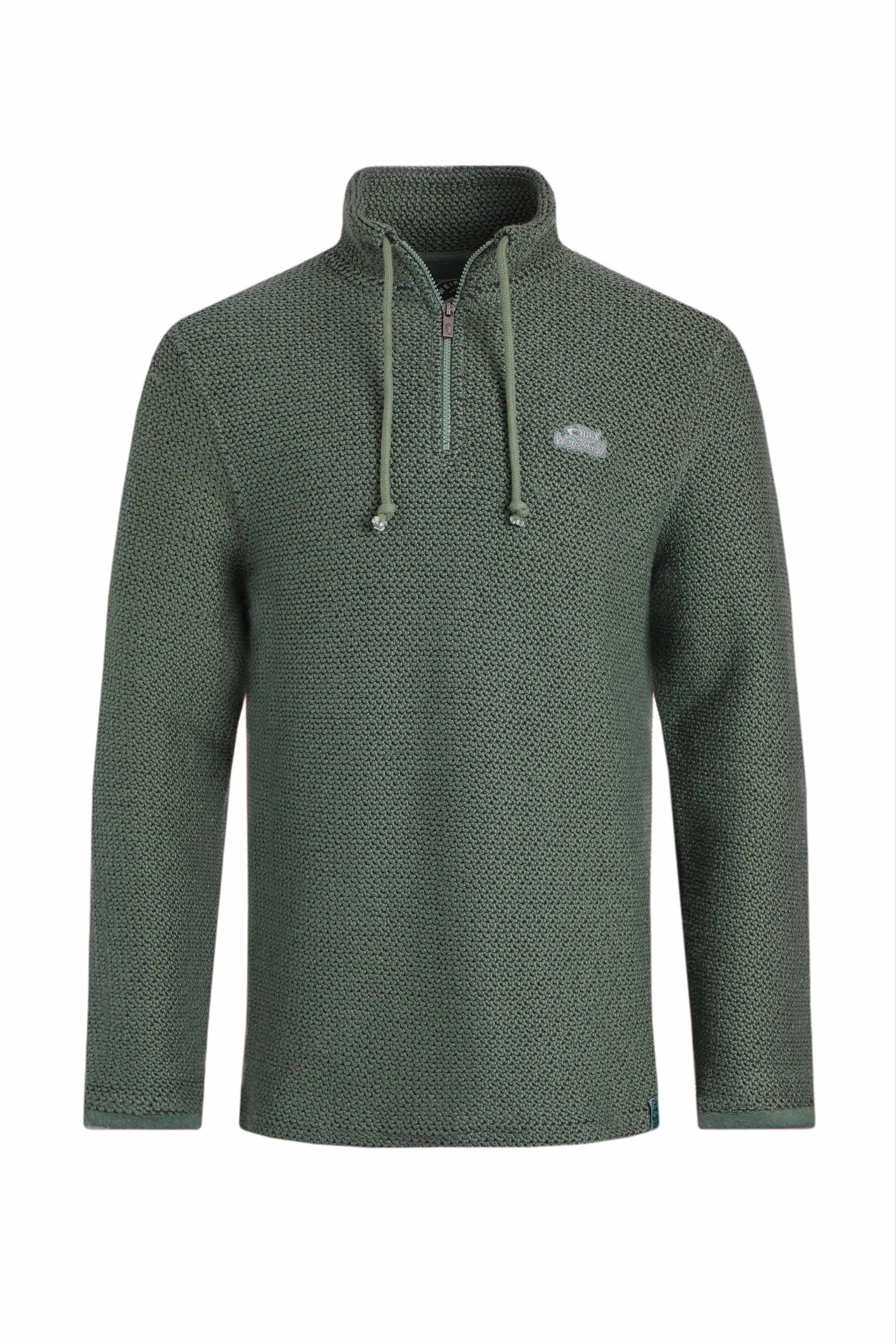 Weird Fish Cruiser 1/4 Zip Macaroni Army Green Size M