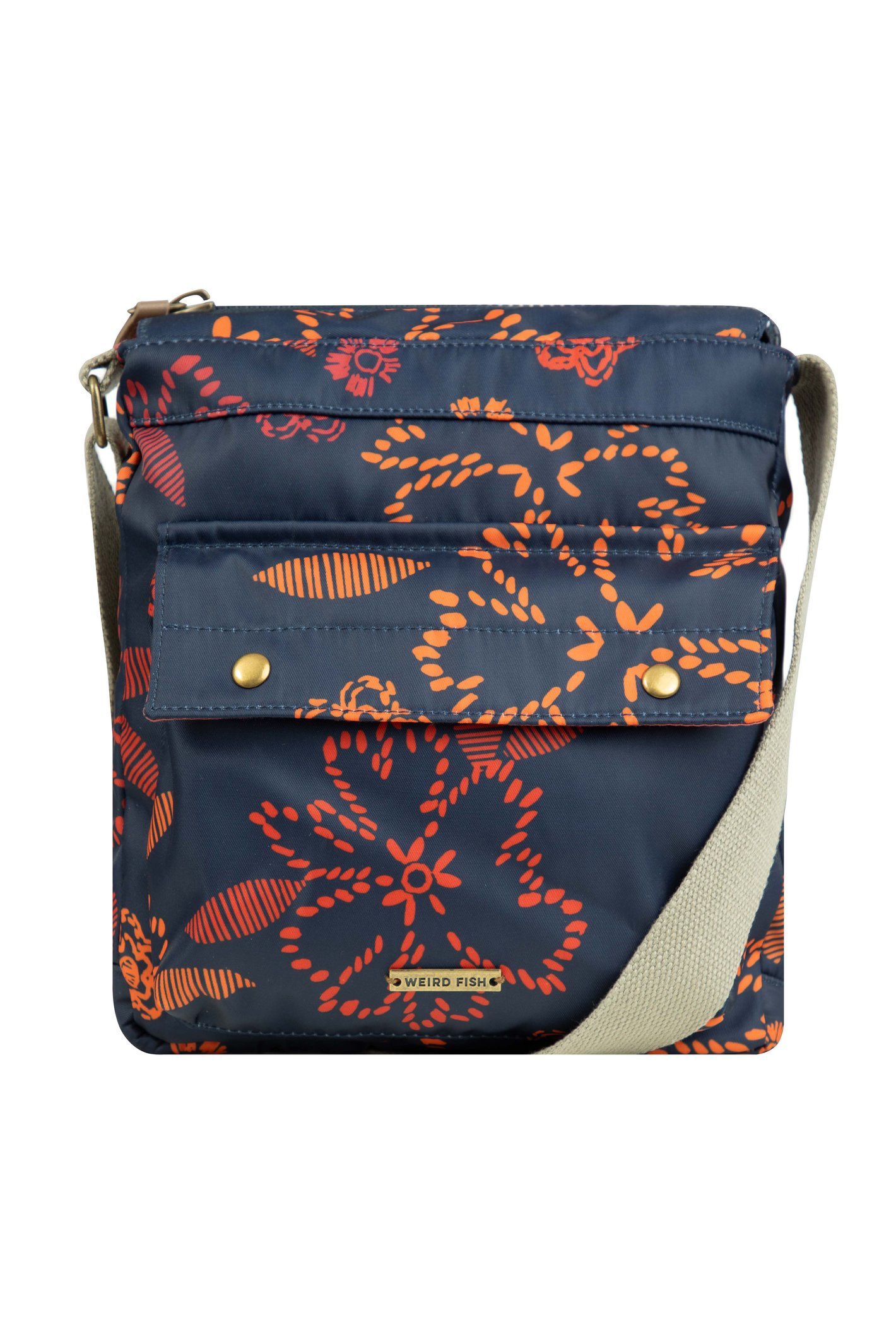 Weird Fish Kait Printed Cross Body Bag Nightshade