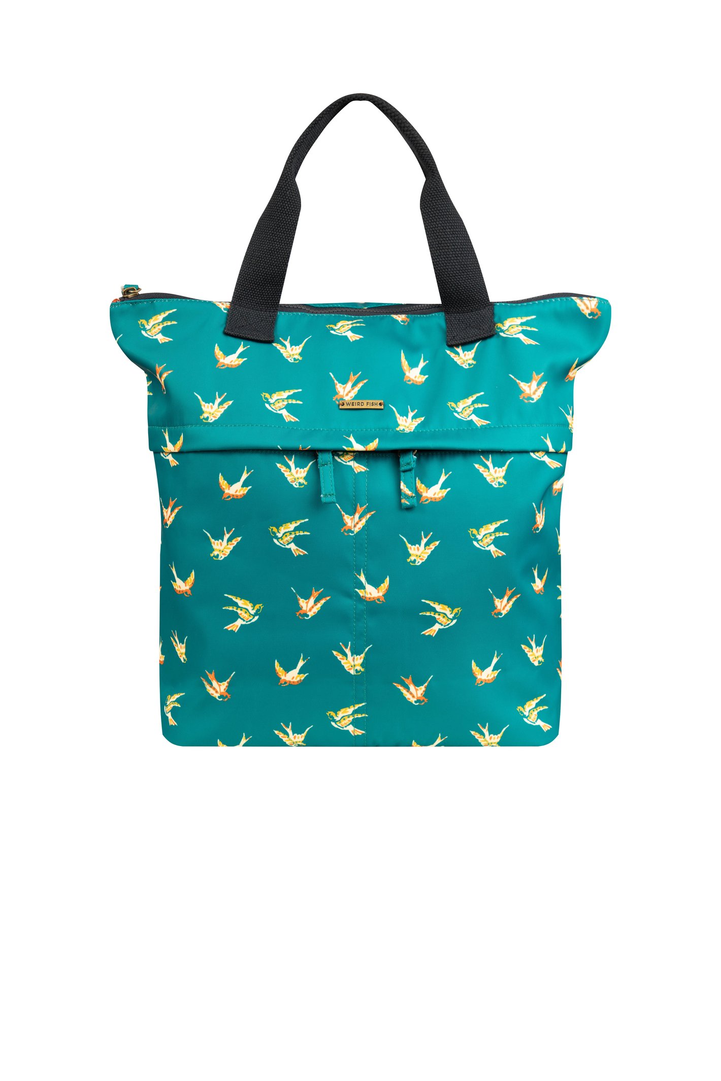 Weird Fish Ekora Printed Polyester Backpack Deep Teal