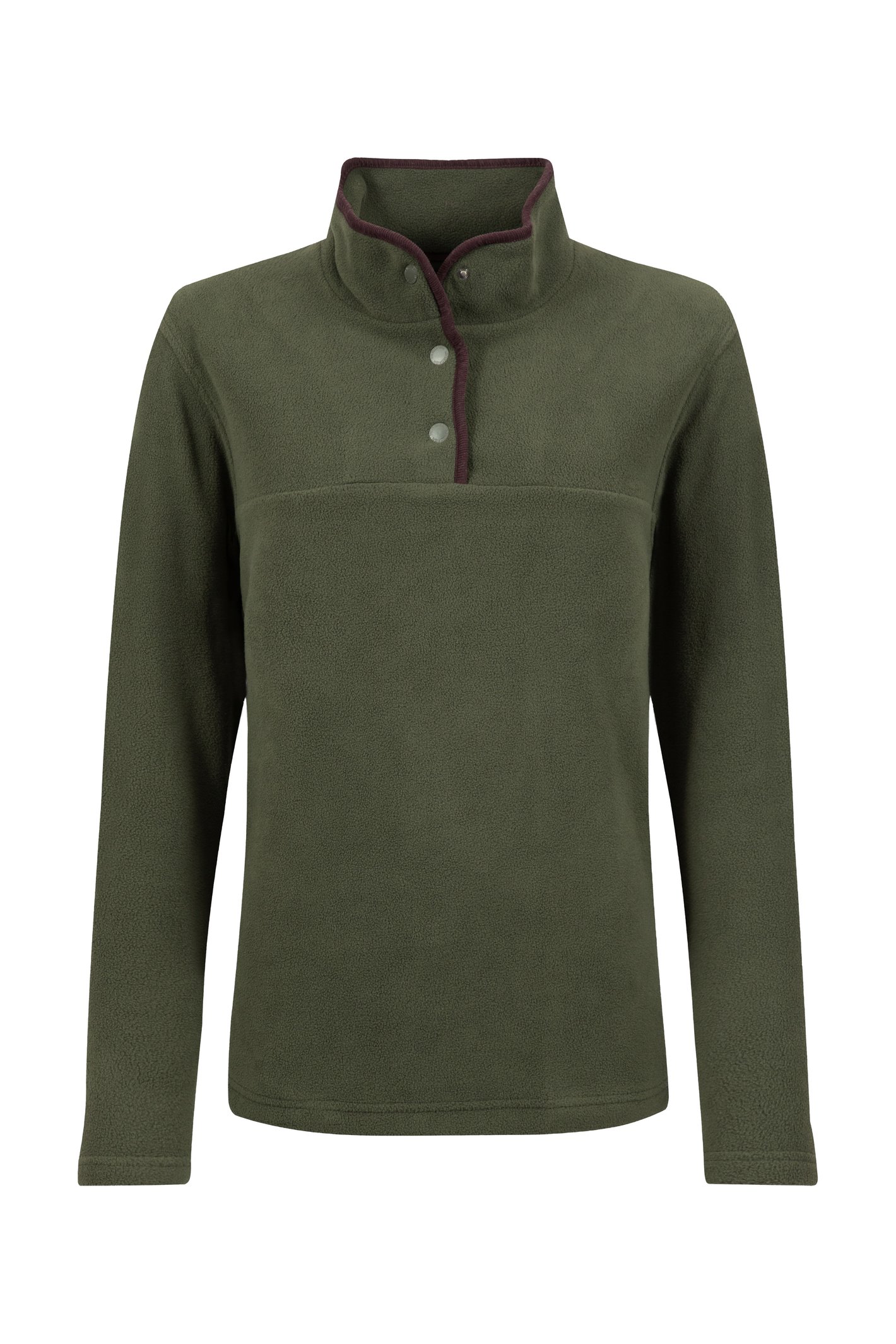 Weird Fish Harriet Funnel Neck Micro Fleece Deep Lichen Green Size 12