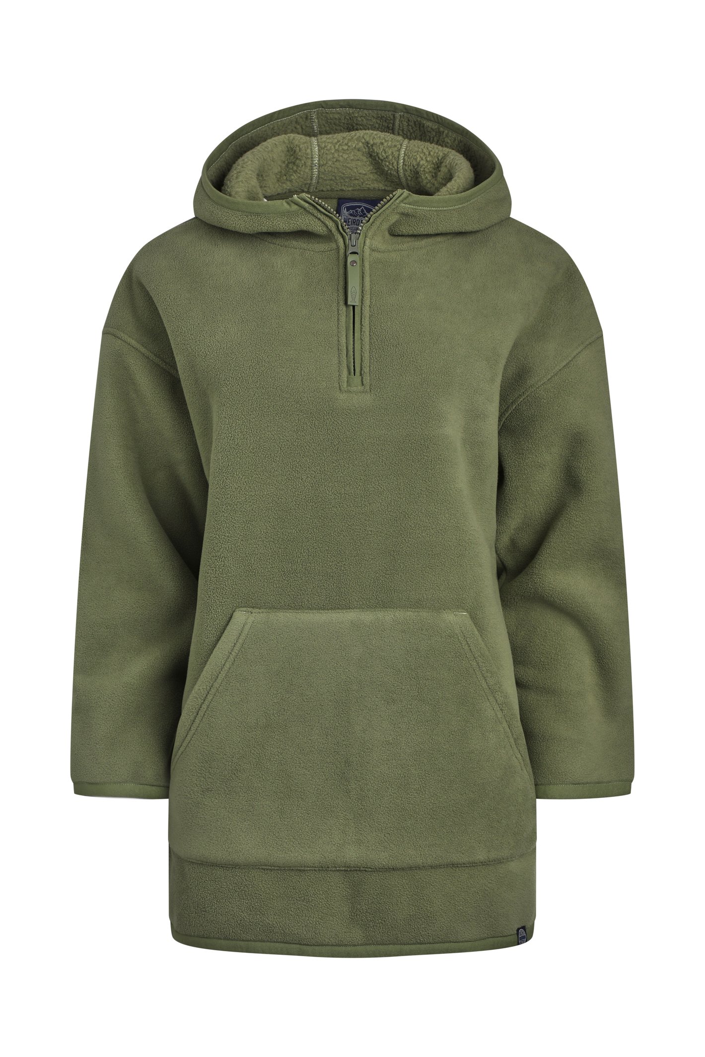 Weird Fish Laura Polar Popover Hoodie Artichoke