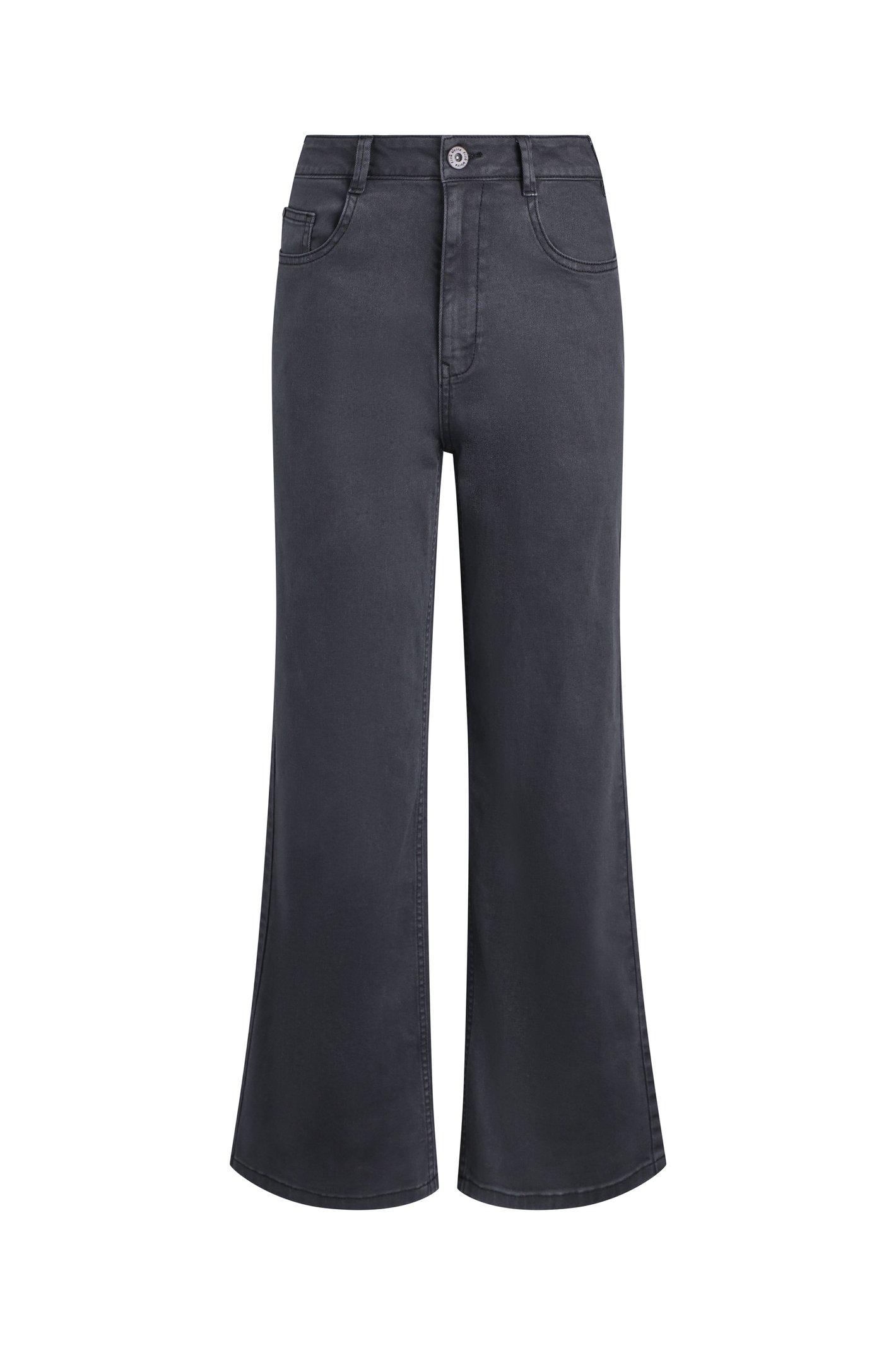 Weird Fish Cora Wide Leg Jean Black