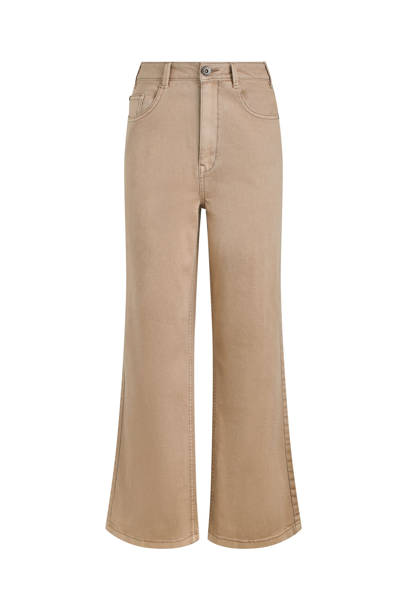 Weird Fish Cora Wide Leg Jean Mocha