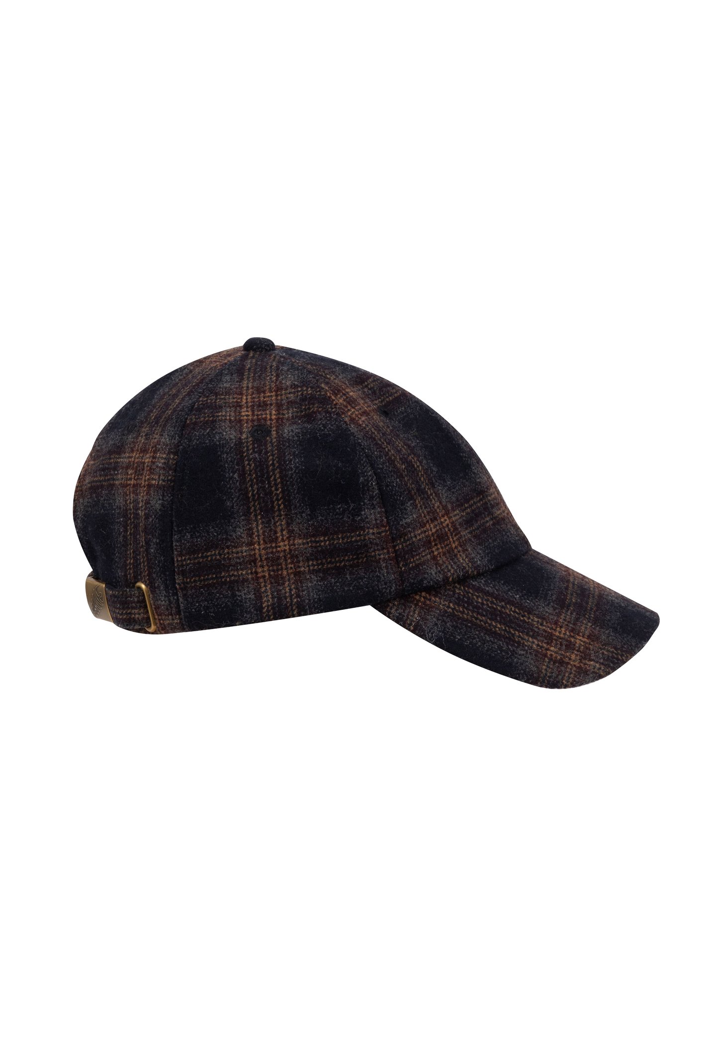 Weird Fish Falkirk Flannel Check Cap Midnight
