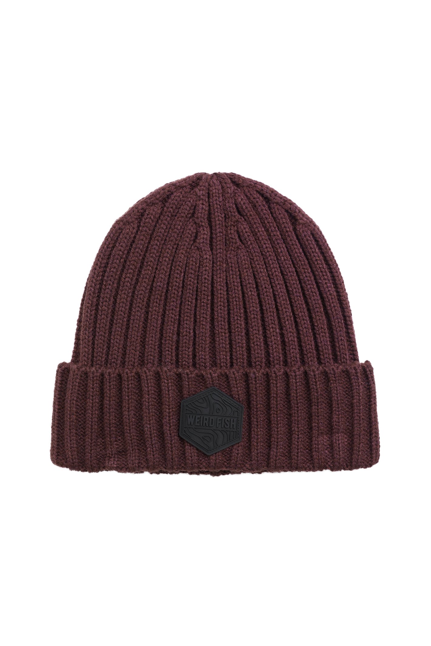 Weird Fish Monreith Beanie Aubergine