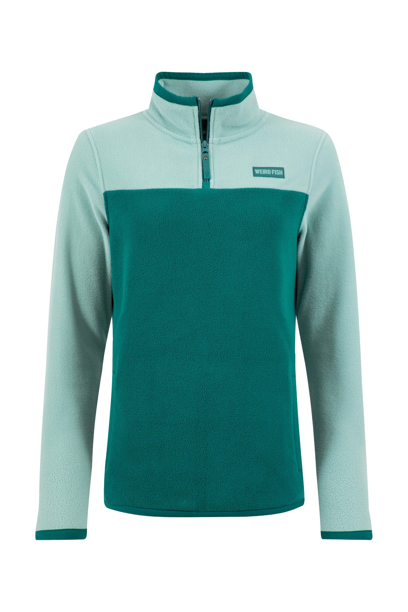 Weird Fish Rowan Colour Block Microfleece Cedar Green