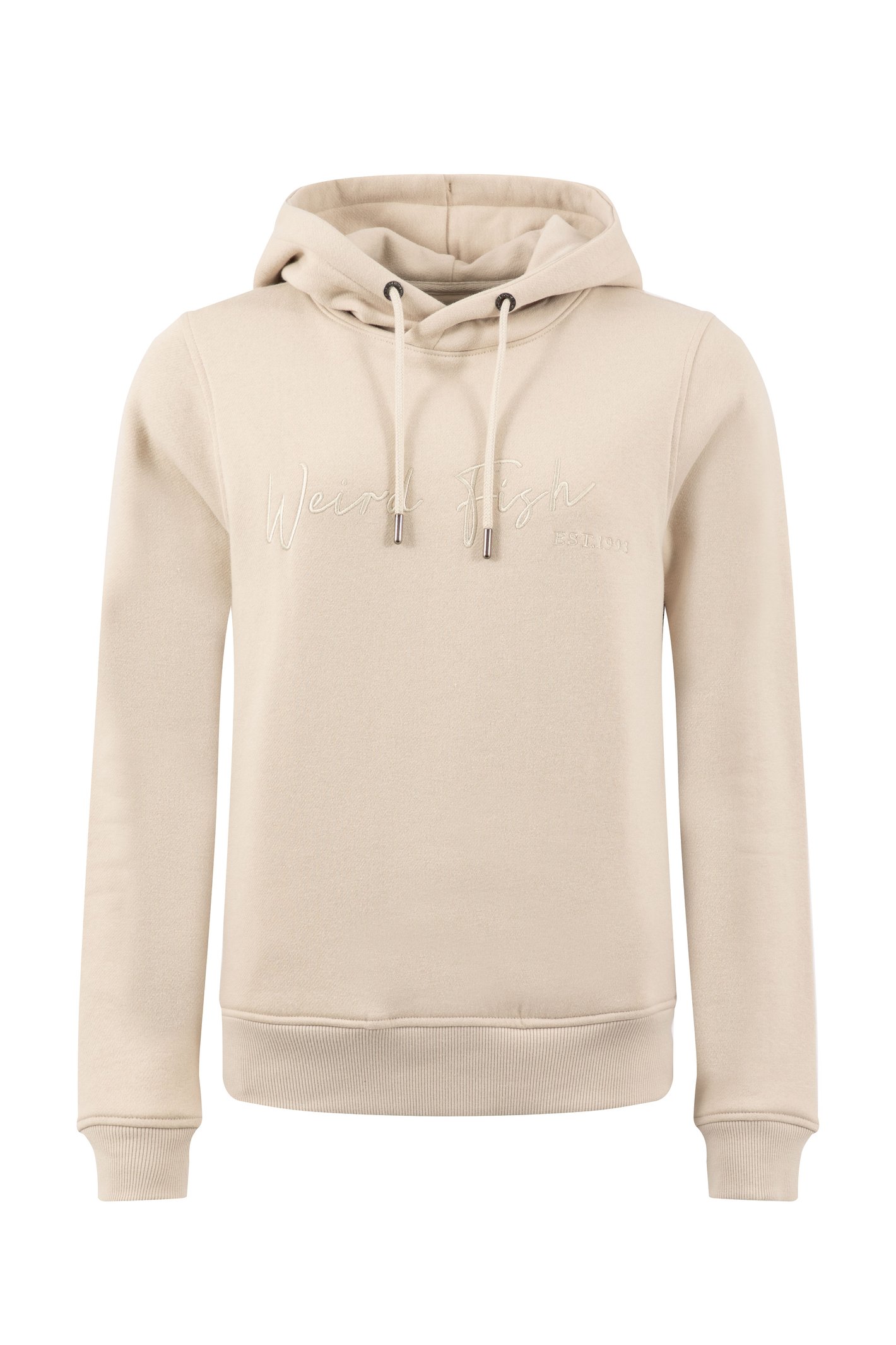 Weird Fish Phoebe Embroidered Graphic Sweatshirt Hoodie Sand Dollar