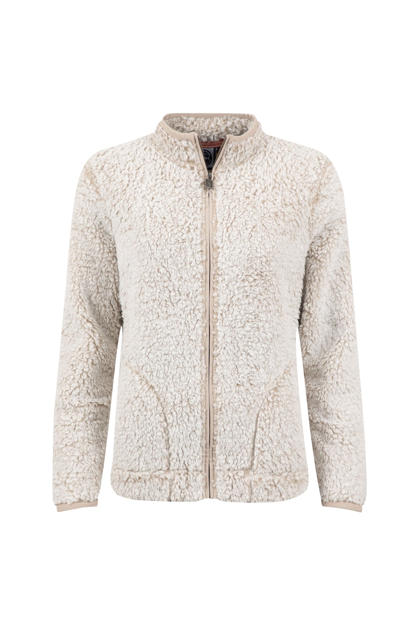 Weird Fish Deliah Cosy Full Zip Fleece Beige