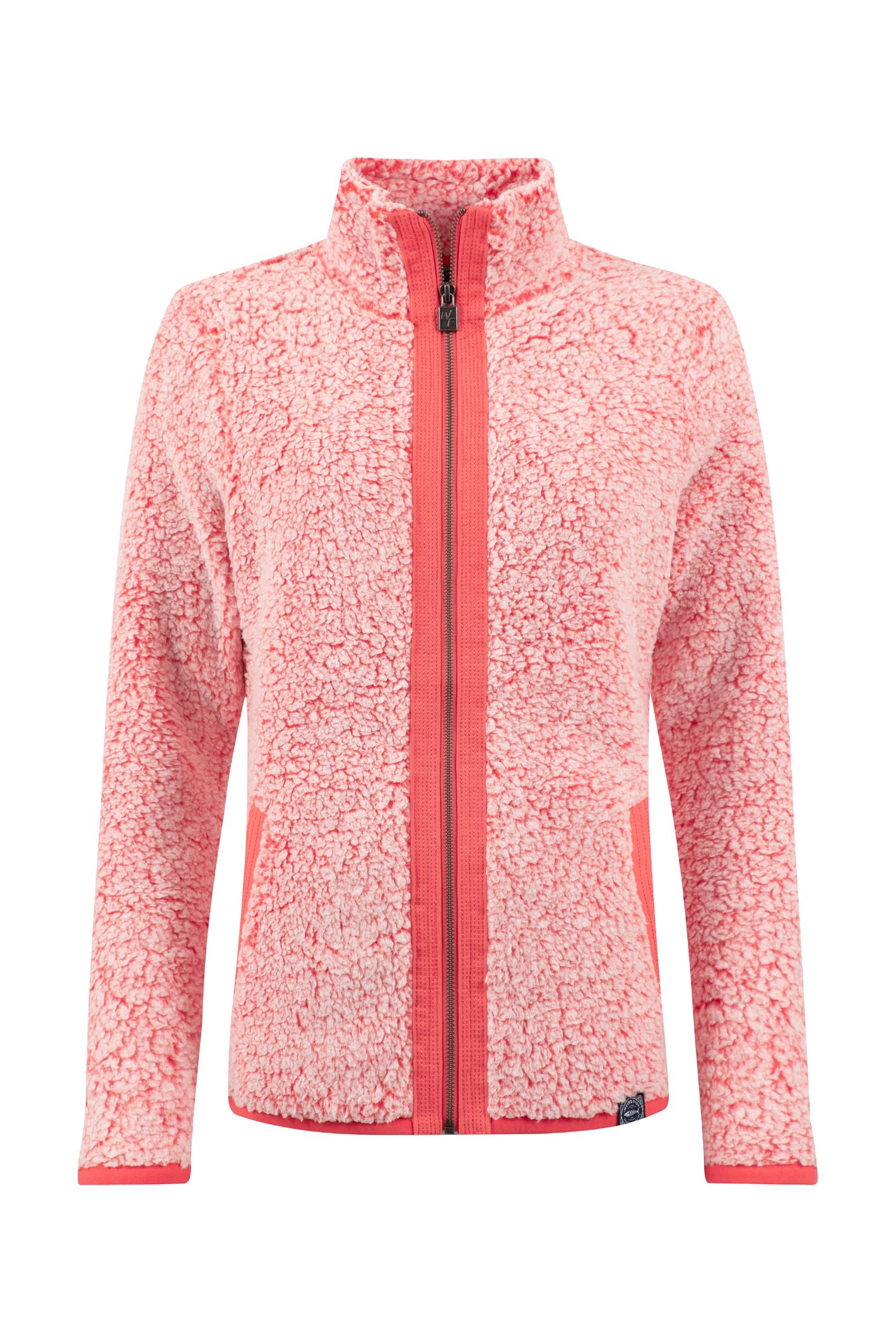 Weird Fish Clove Cosy Full Zip Fleece Hot Coral