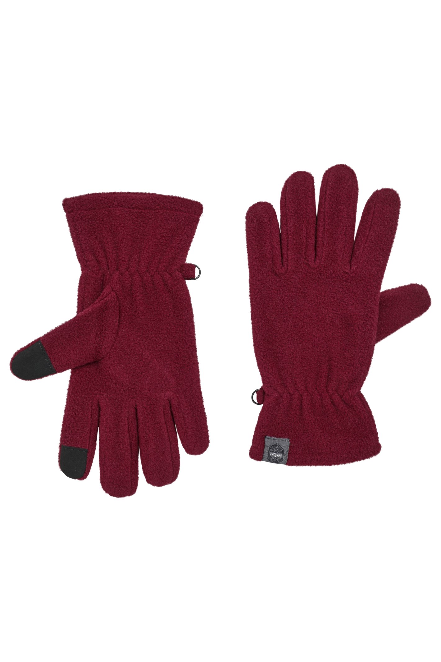 Weird Fish Fordell Microfleece Glove Antique Cherry/XL