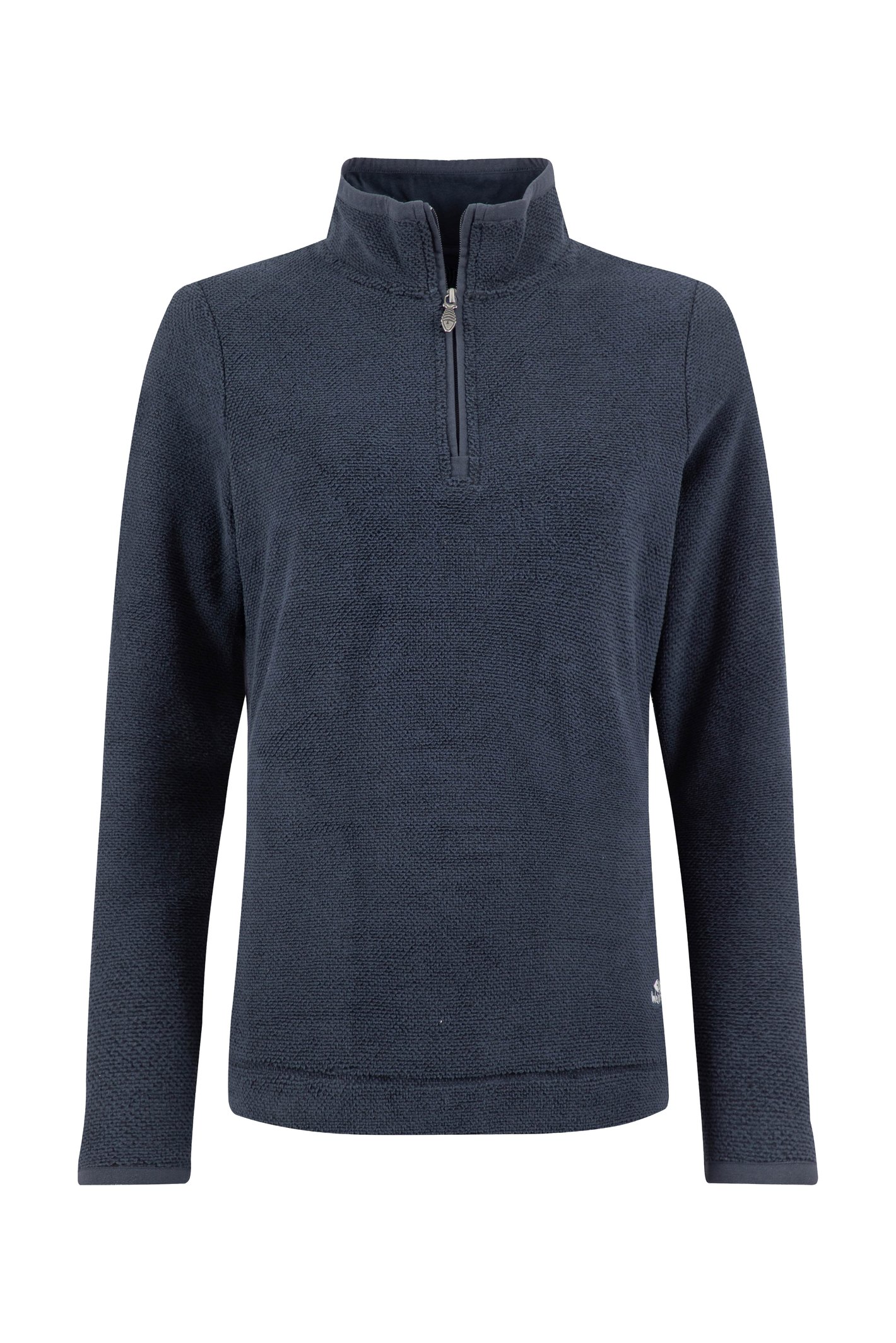 Weird Fish Sarah 1/4 Zip Textured Fleece Midnight