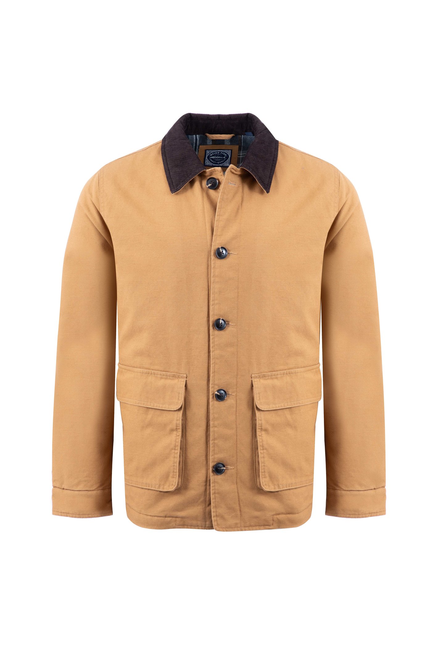 Weird Fish Barnaby Padded Canvas Barn Jacket Chestnut