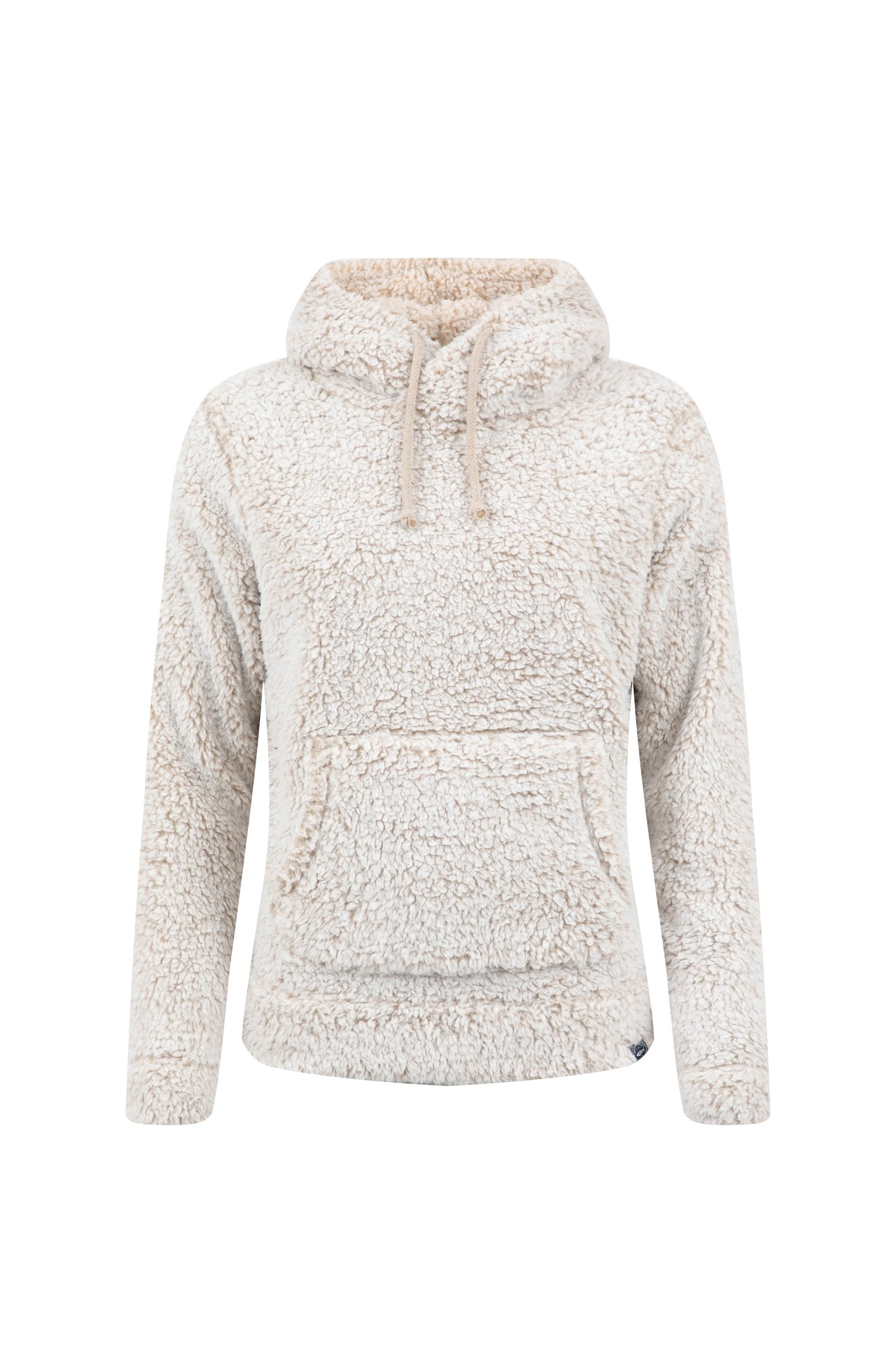 Weird Fish Yara Cosy Fleece Hoodie Beige