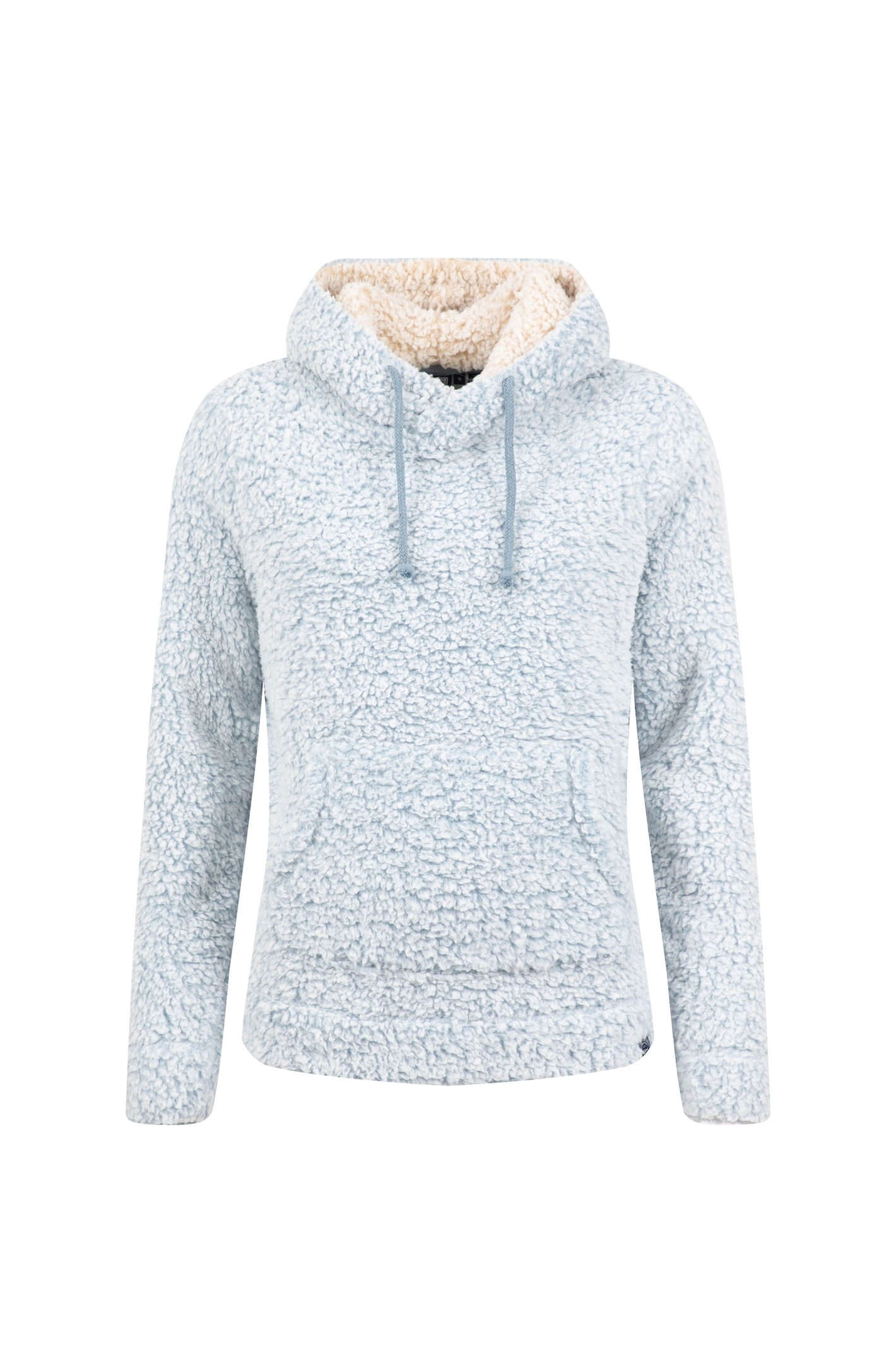 Weird Fish Yara Cosy Fleece Hoodie Powder Blue