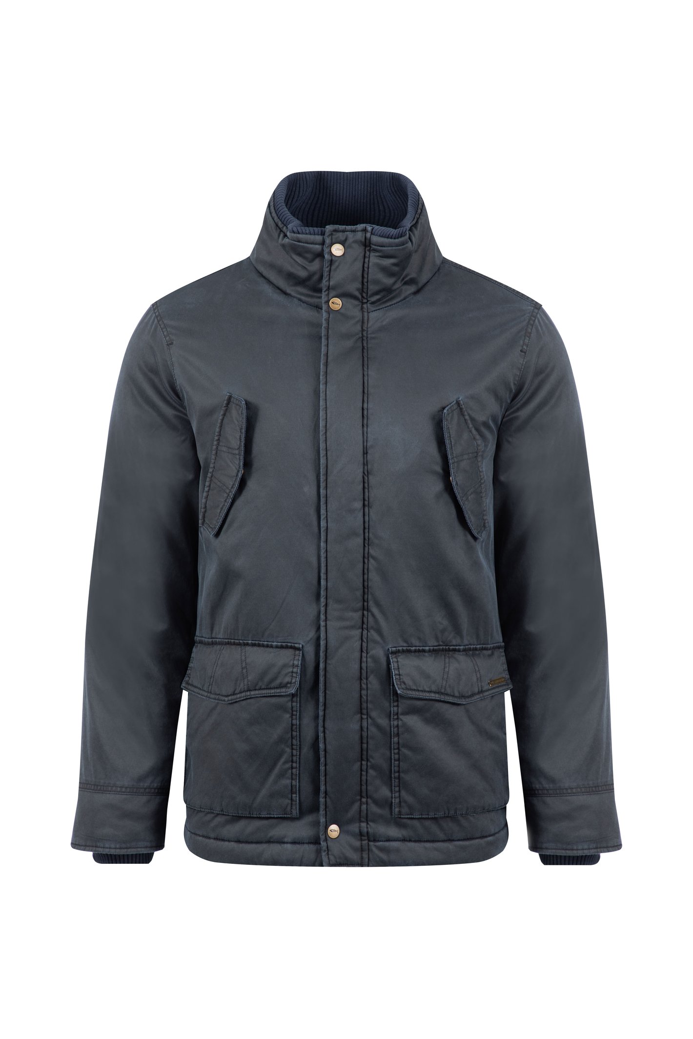 Weird Fish Thunderchief Wadded Field Jacket Navy