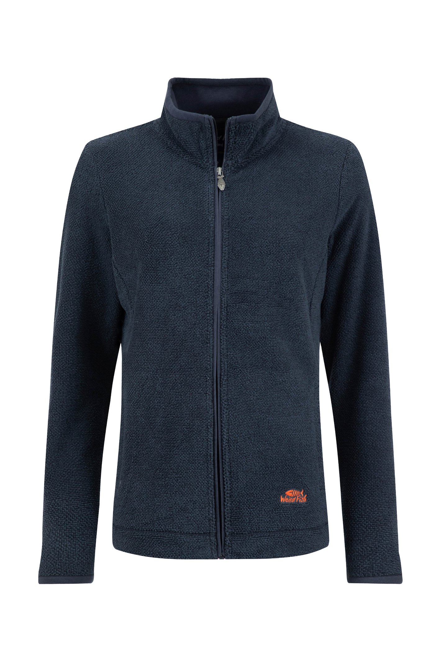 Weird Fish Cheryl Textured Full Zip Fleece Midnight