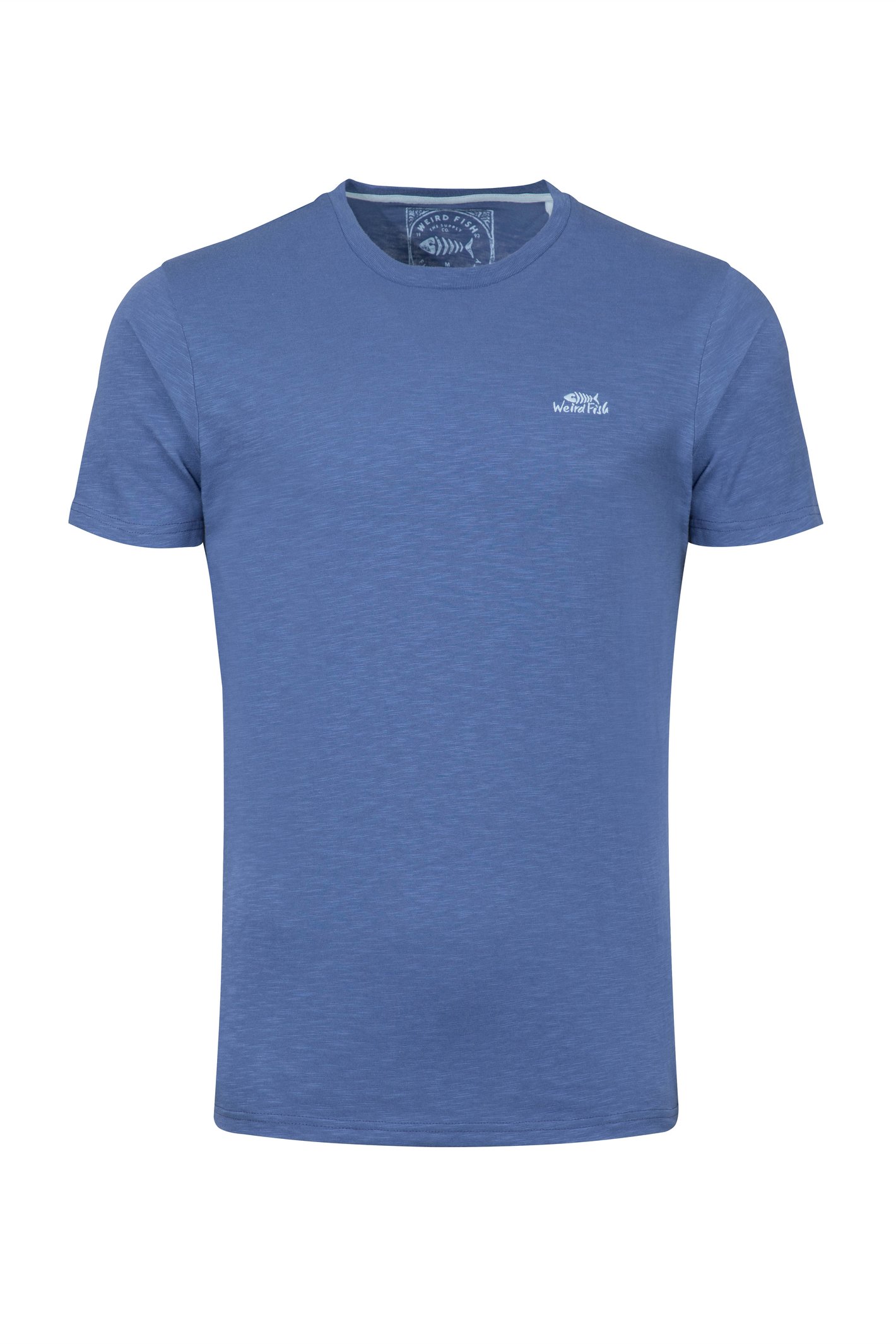 Weird Fish Fished Branded T-Shirt Faded Blue