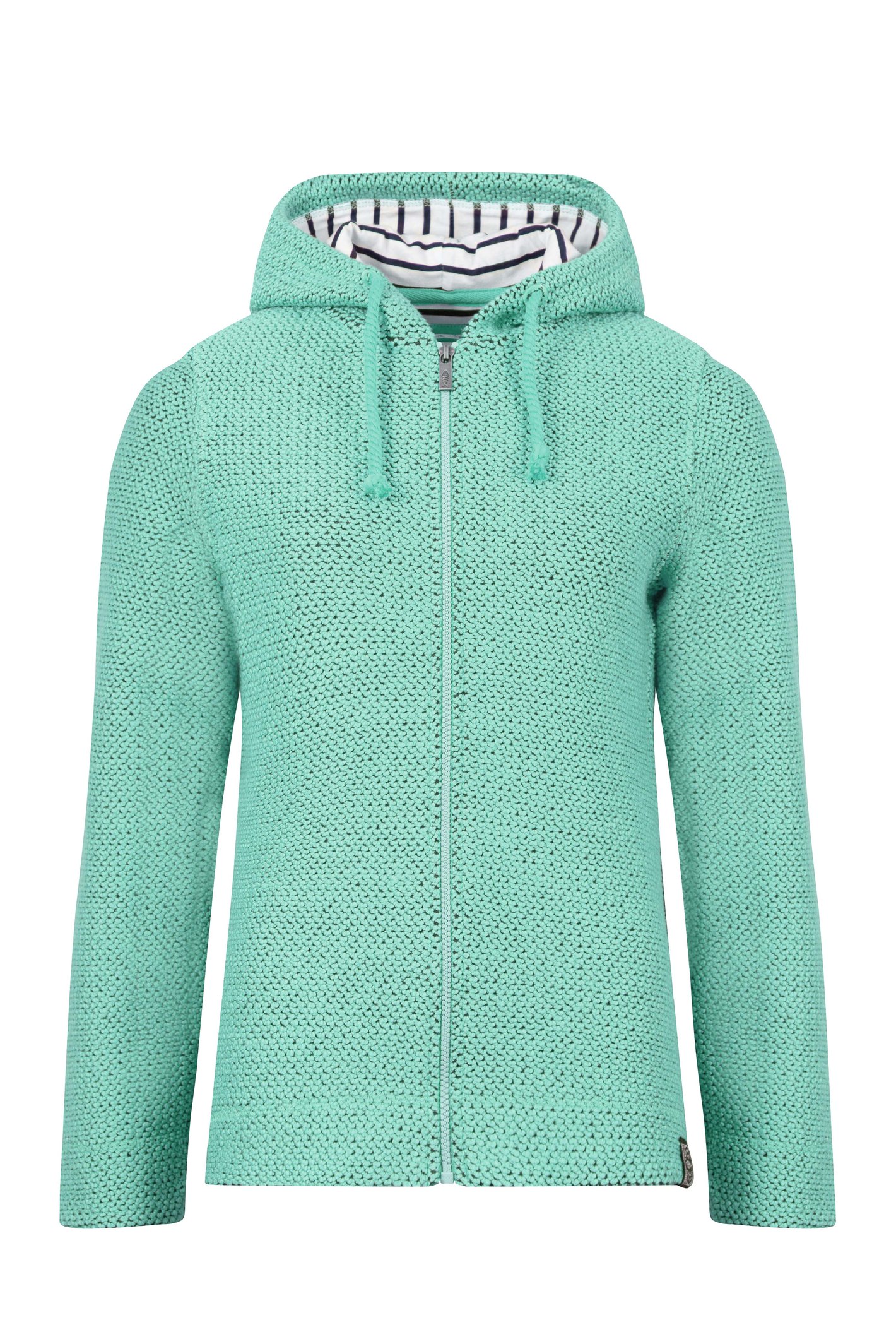 Weird Fish Chicoa Full Zip Macaroni Hoodie Apple Mint