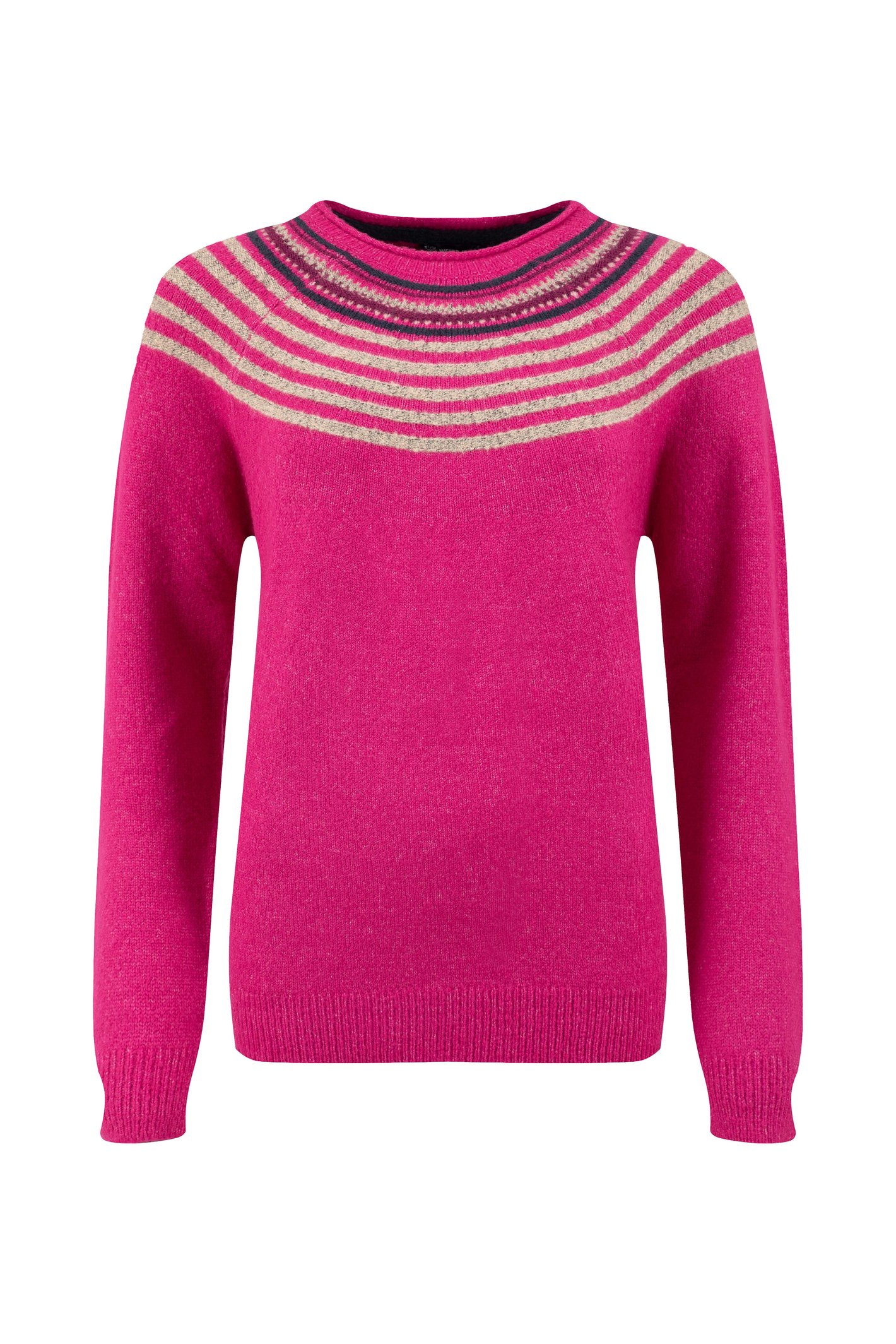 Weird Fish Sinatra Patterned Knit Jumper Gerbera