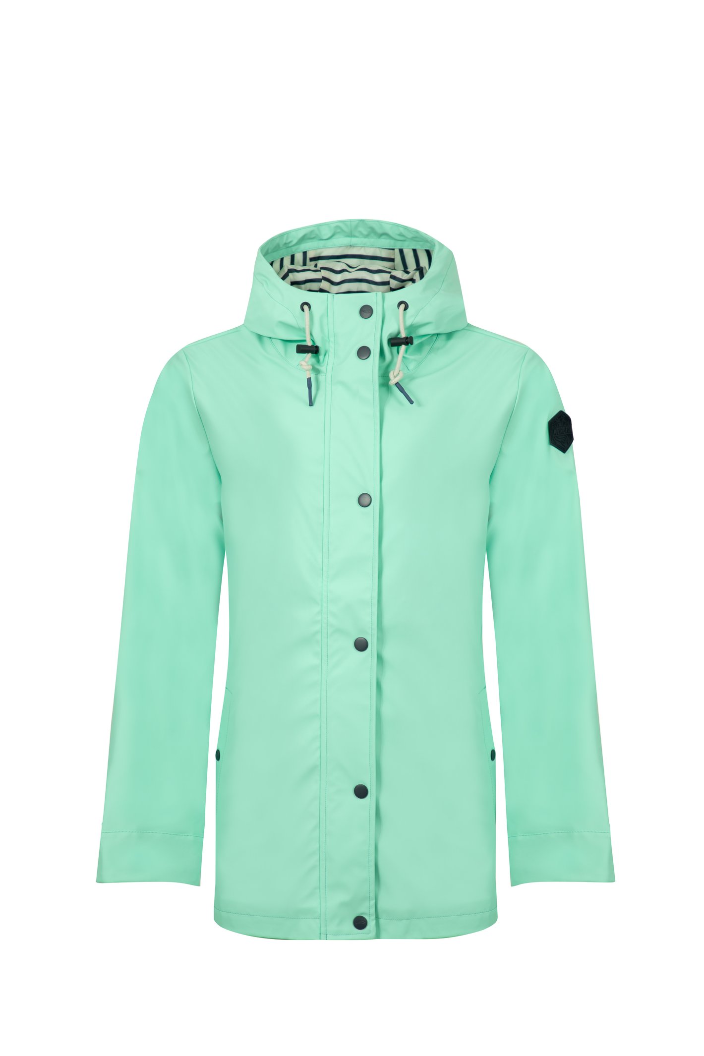 Weird Fish Faros Waterproof Rain Jacket Apple Mint