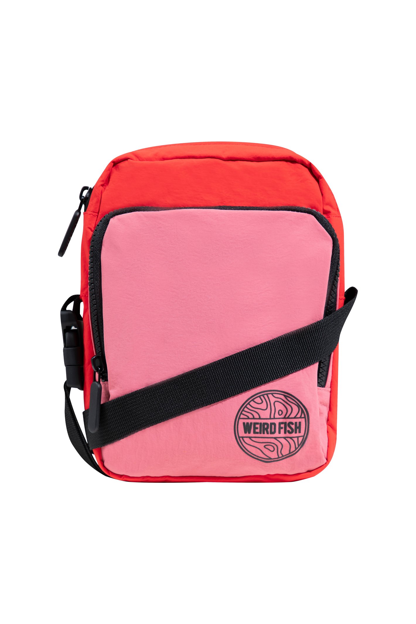 Weird Fish Nanga Cross Body Bag Dark Coral