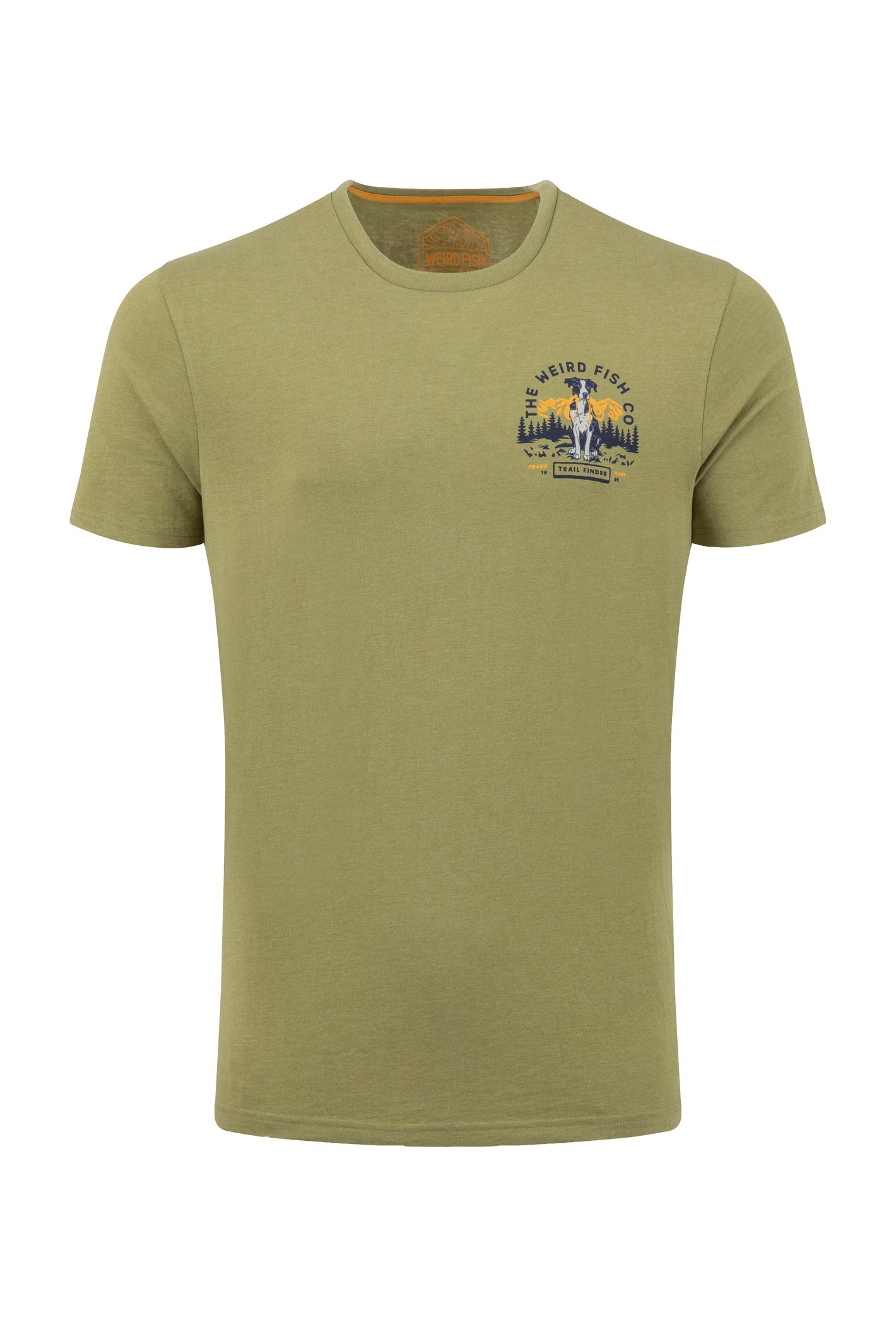 Weird Fish Dog Trails Back Print Graphic T-Shirt WashedOak