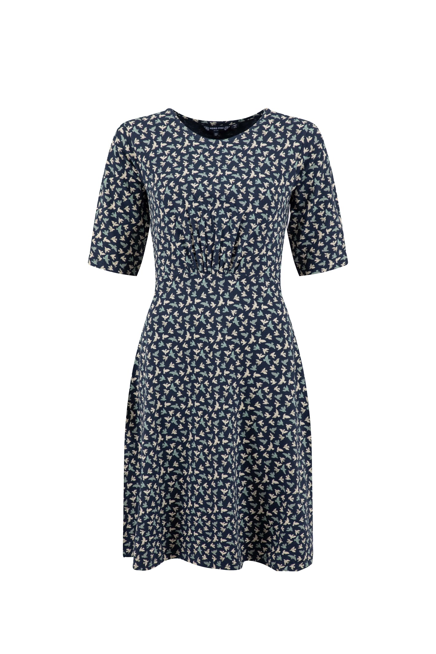 Weird Fish Cassandra Jersey Swing Dress Midnight